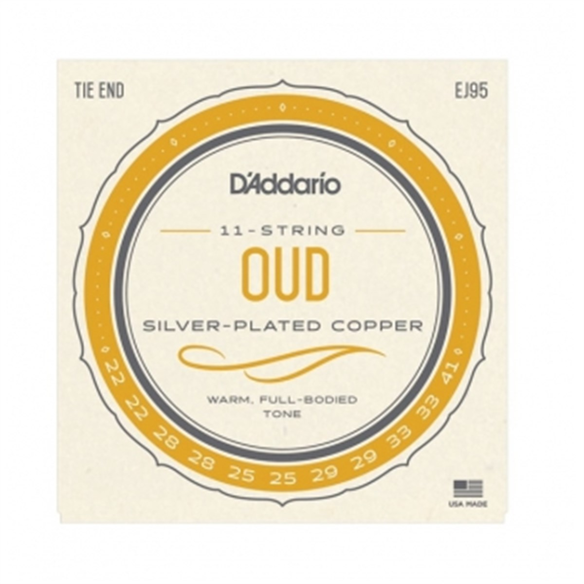 DADDARIO EJ95 UD TEL SETİ SİLVERPLATED WOUND