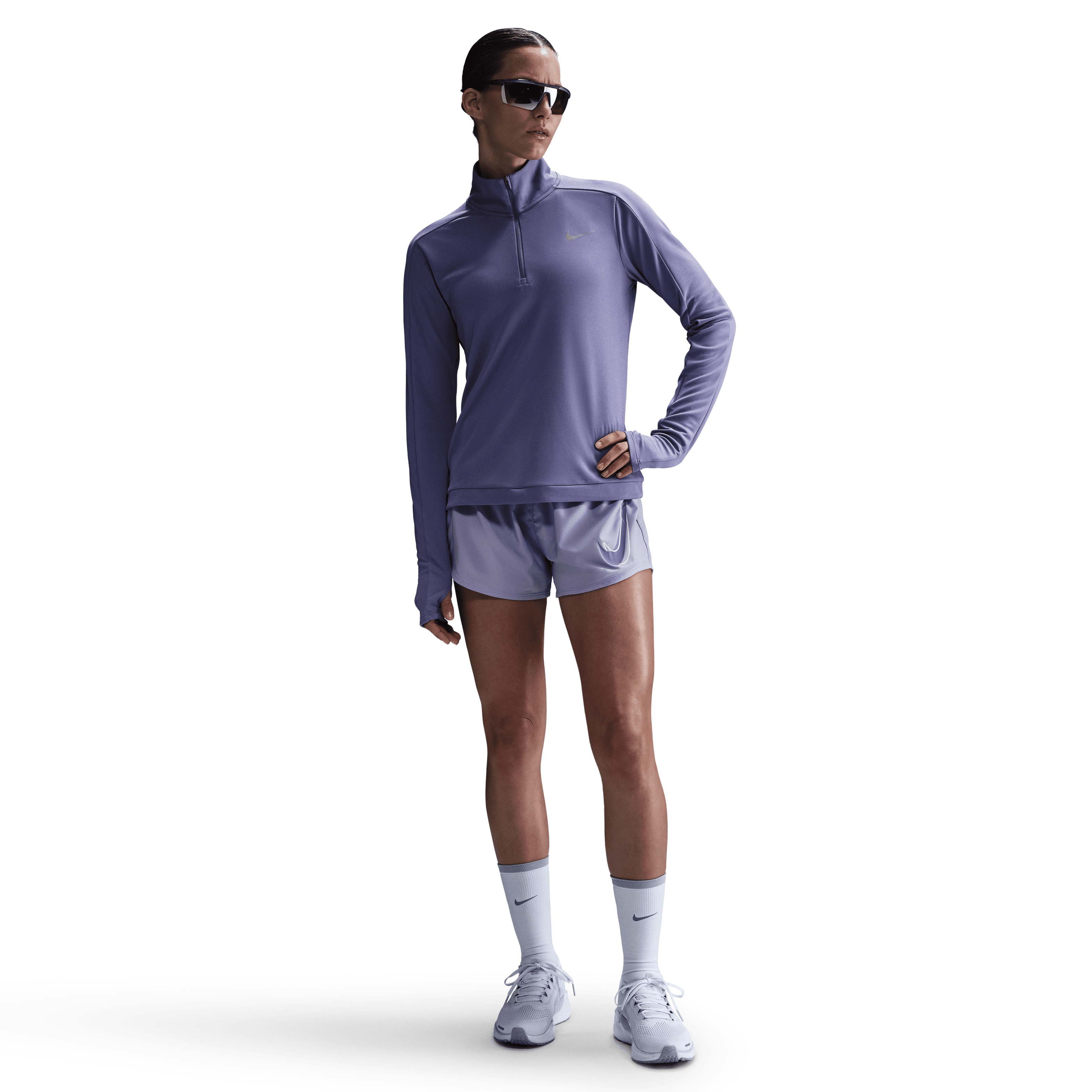 Nike Dri-FIT Pacer  Çeyrek Fermuarlı Kadın Sweatshirt'ü