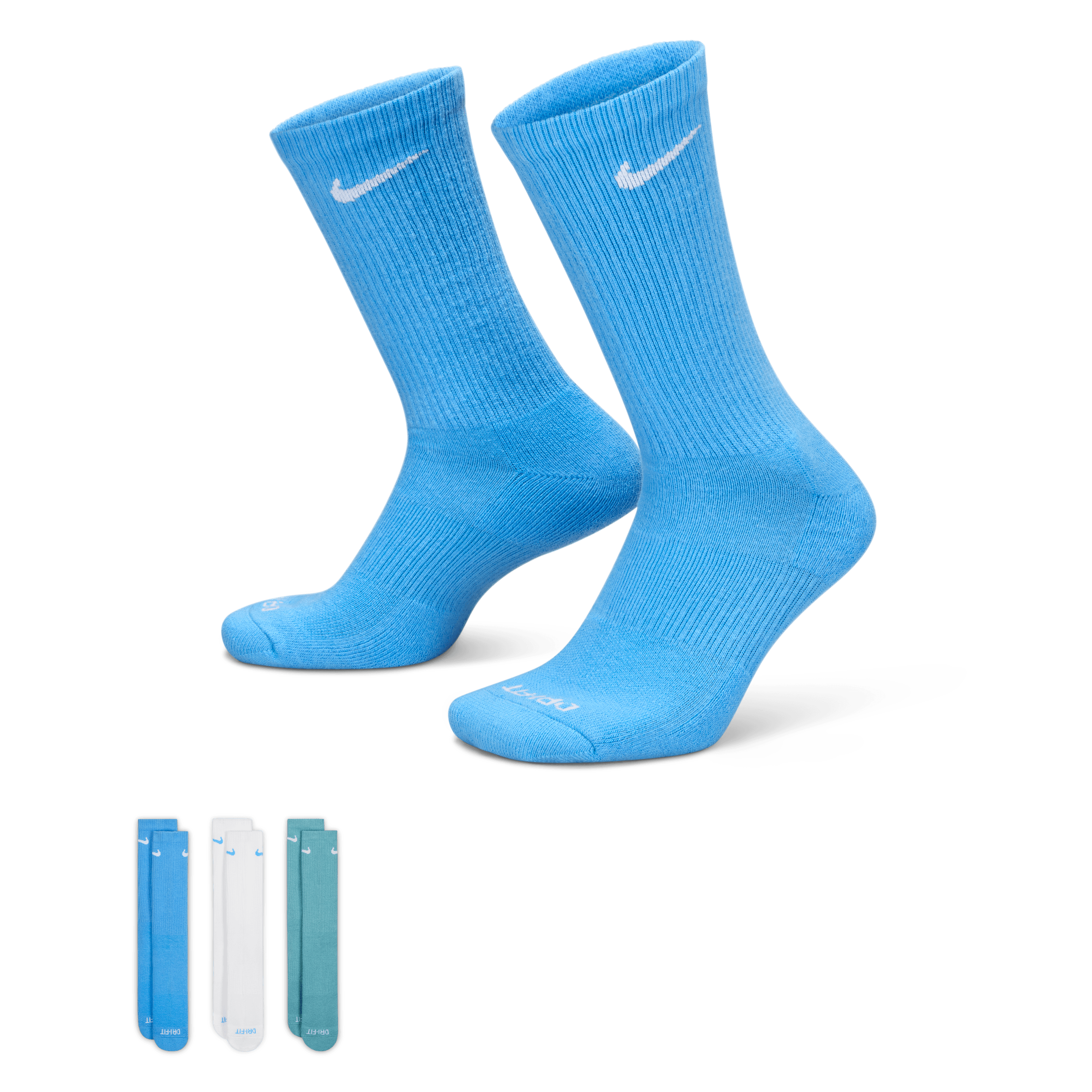 Nike Everyday Plus Cushioned Crew Antrenman Çorabı 3'lü Set