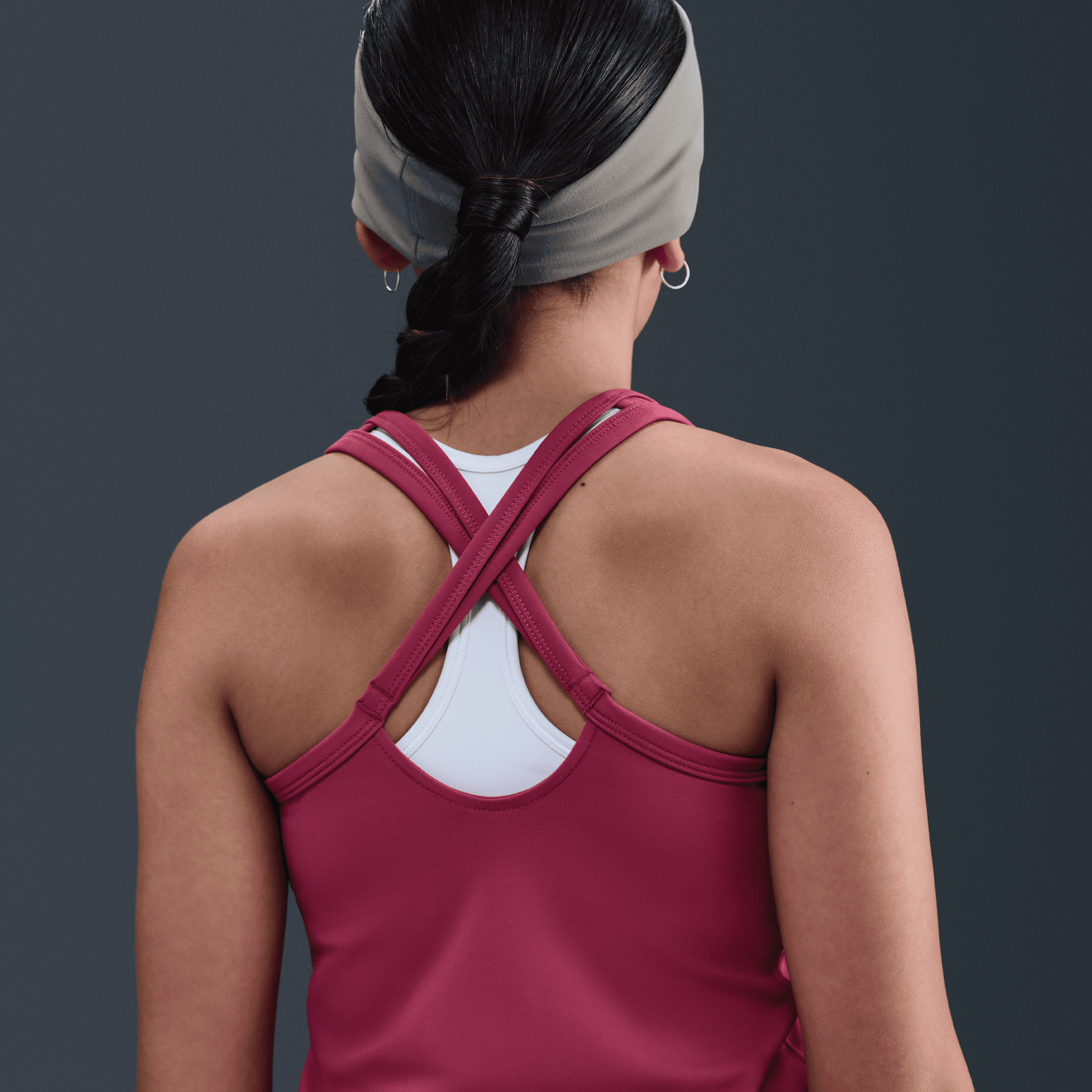 Nike One Fitted Dri-FIT Genç  Kız Çocuk Atleti