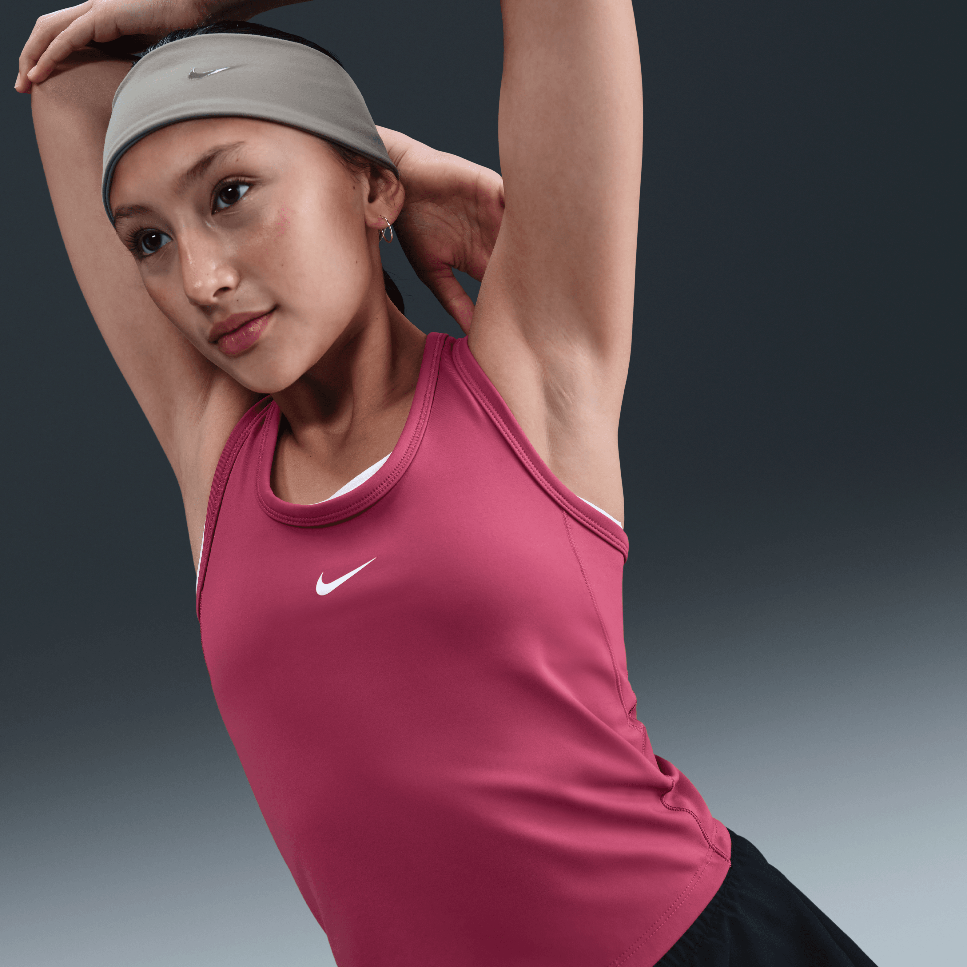Nike One Fitted Dri-FIT Genç  Kız Çocuk Atleti