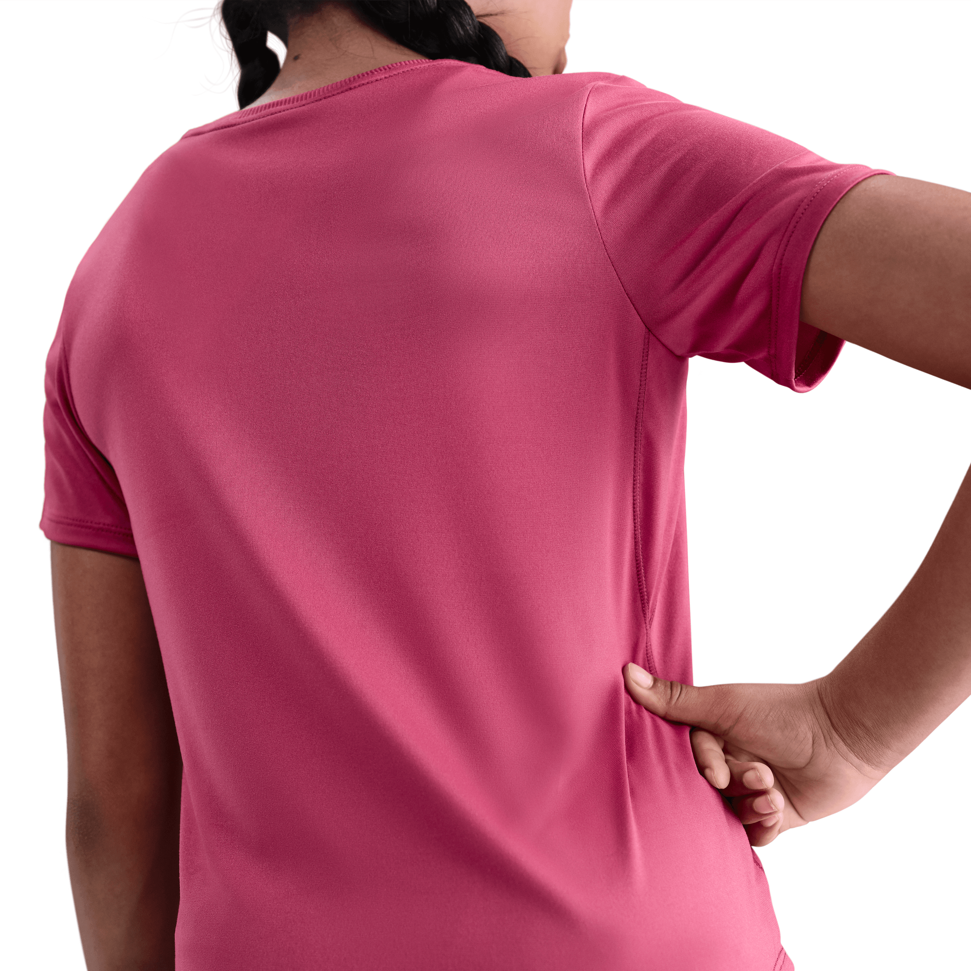 Nike One Fitted Dri-FIT Kısa Kollu Genç  Kız Çocuk Üstü