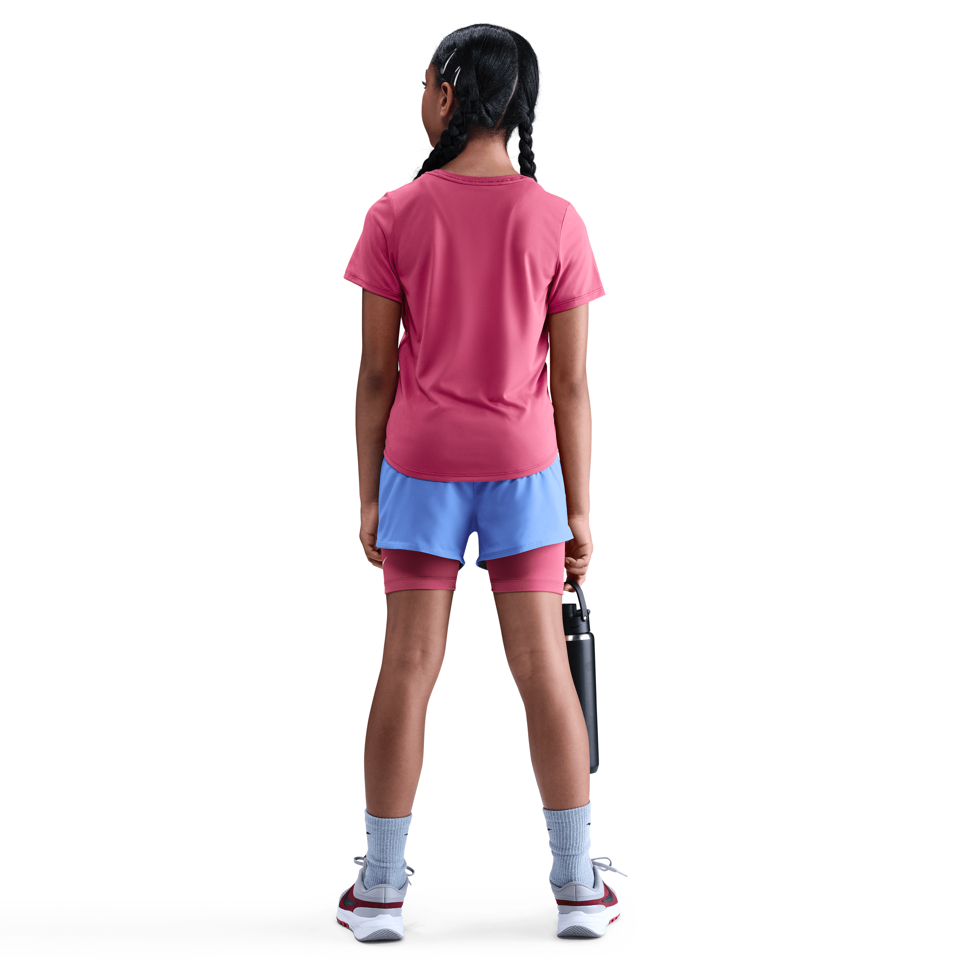 Nike One Fitted Dri-FIT Kısa Kollu Genç  Kız Çocuk Üstü