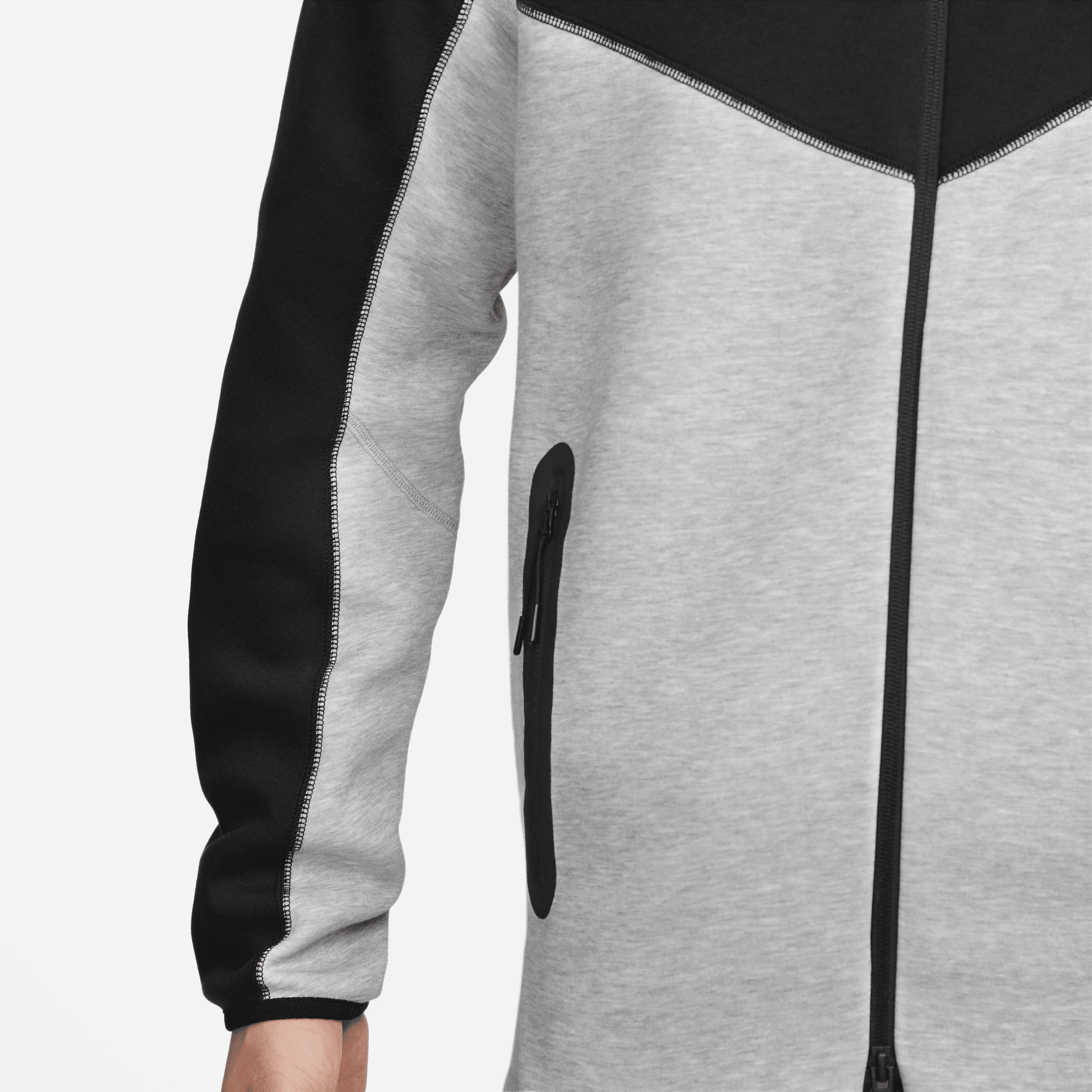 Nike Tech Fleece Tam Boy Fermuarlı Windrunner Erkek Kapüşonlu Üstü