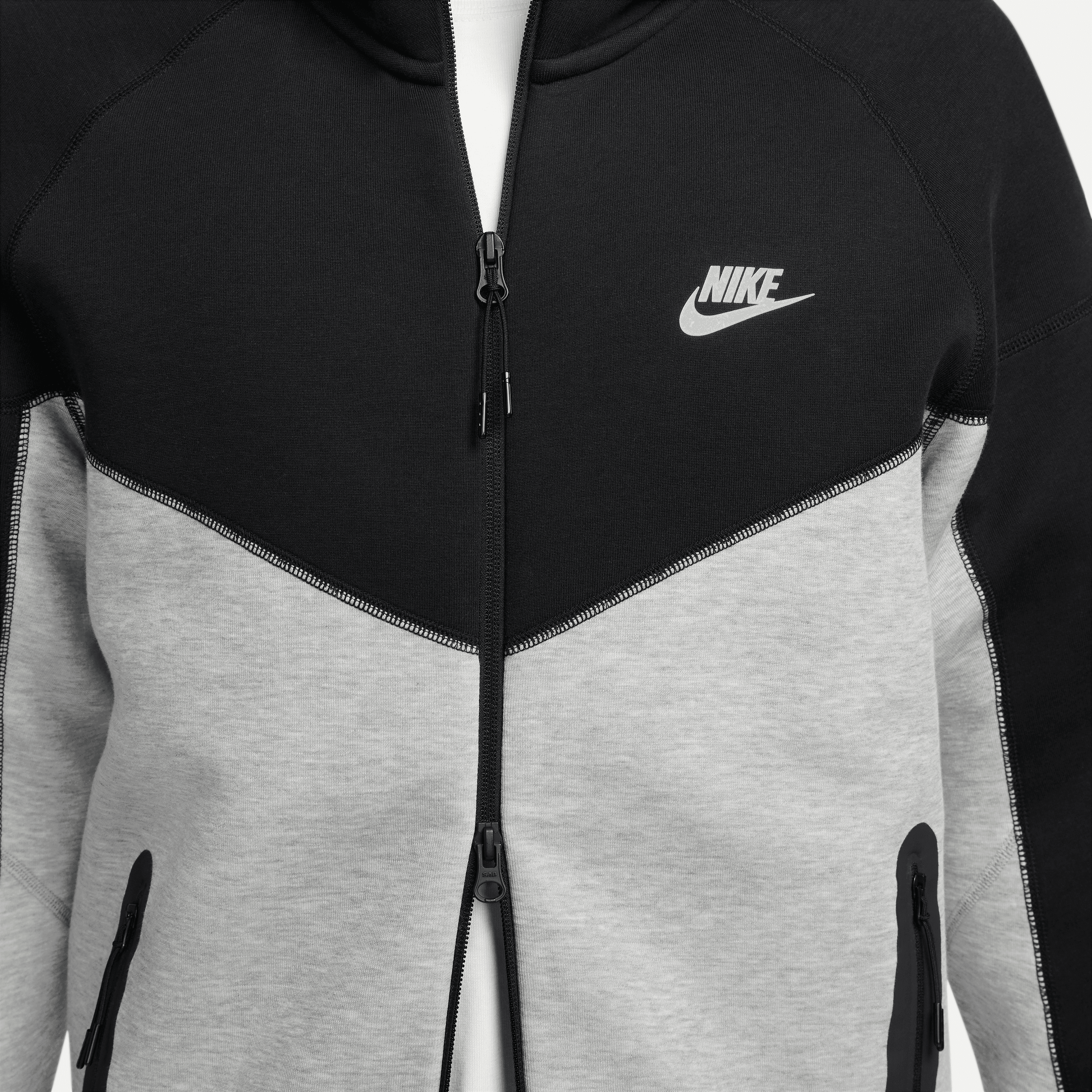 Nike Tech Fleece Tam Boy Fermuarlı Windrunner Erkek Kapüşonlu Üstü