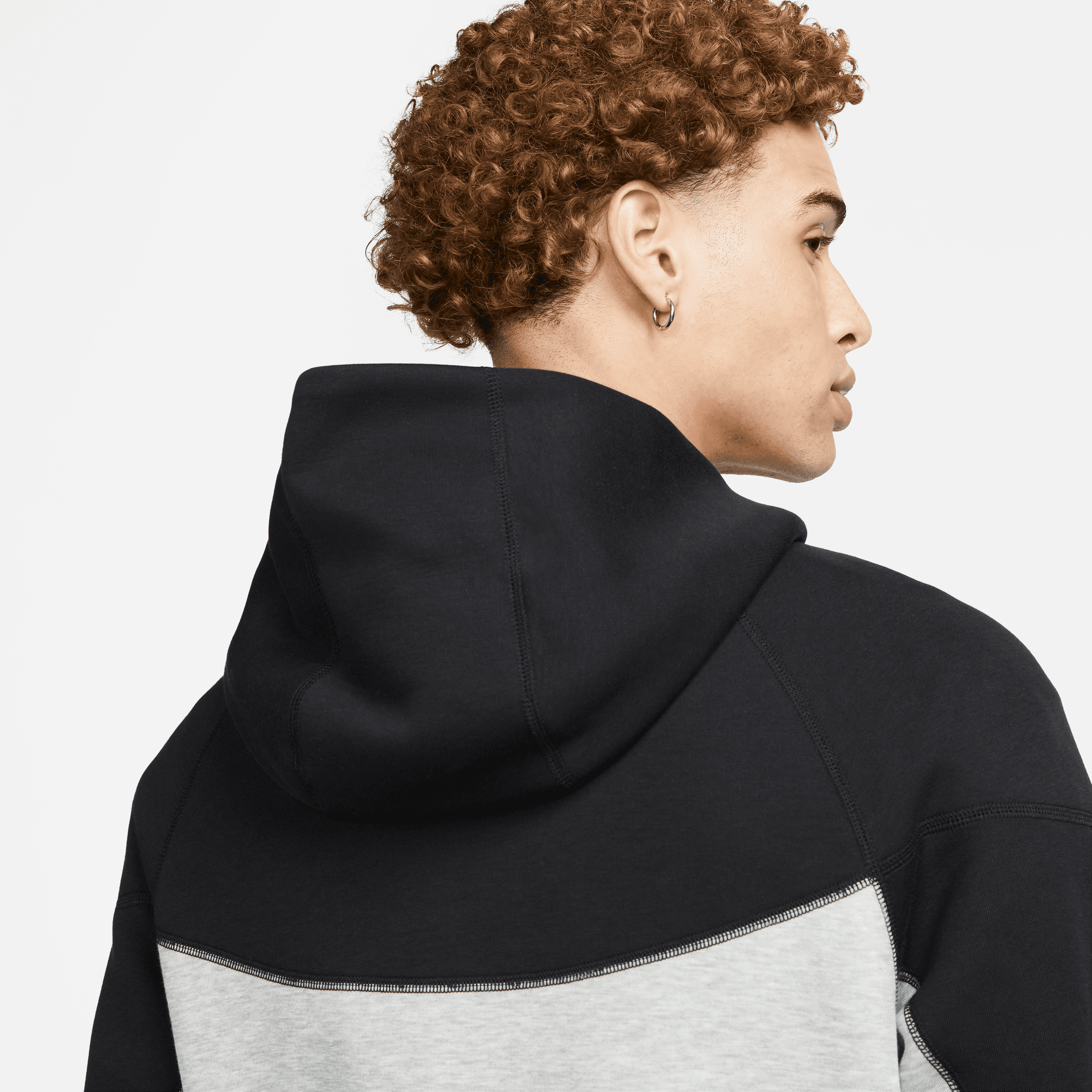 Nike Tech Fleece Tam Boy Fermuarlı Windrunner Erkek Kapüşonlu Üstü