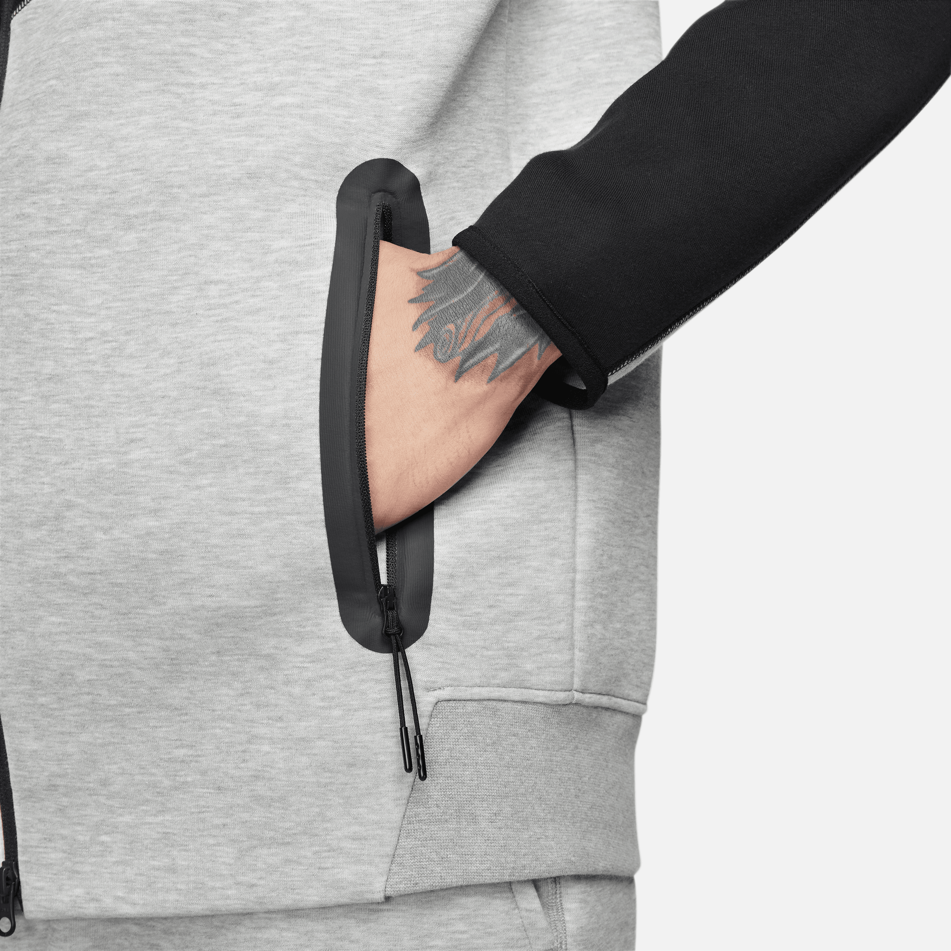 Nike Tech Fleece Tam Boy Fermuarlı Windrunner Erkek Kapüşonlu Üstü