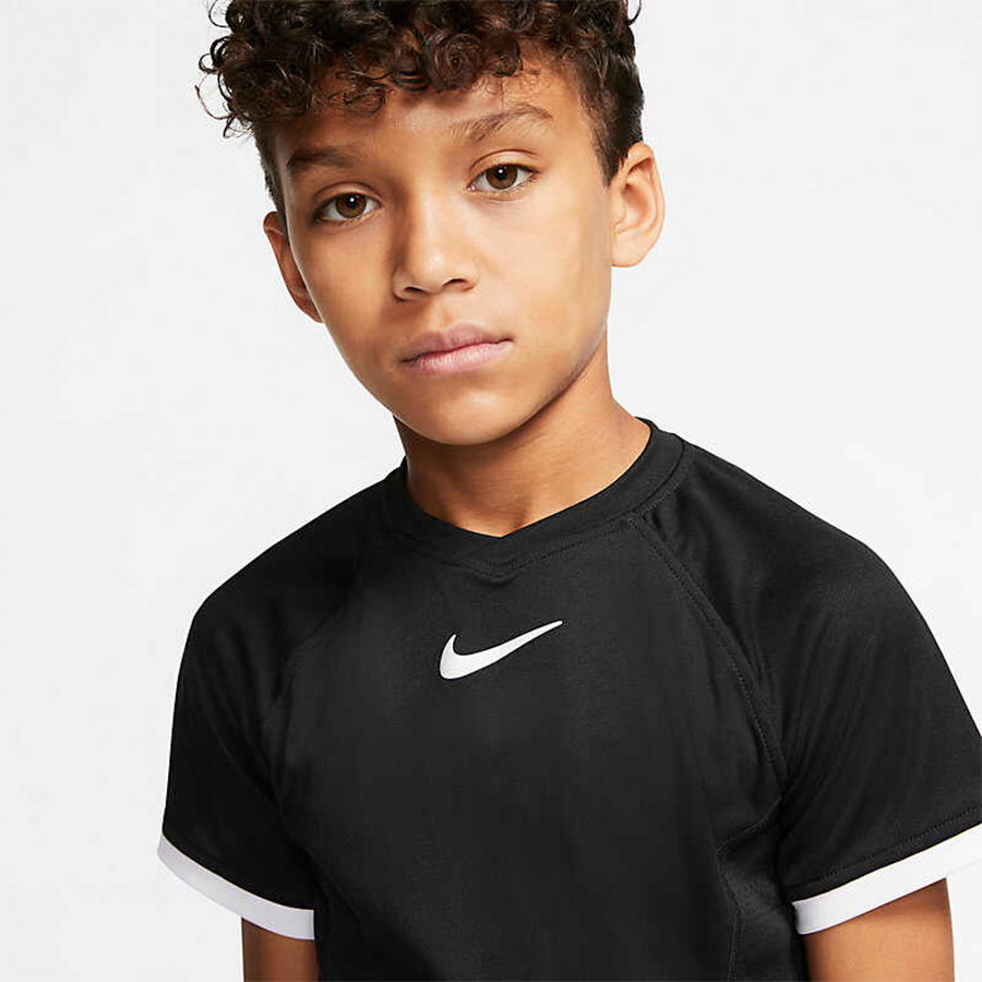 NikeCourt Dri-FIT Genç Erkek Çocuk Tenis Tişörtü