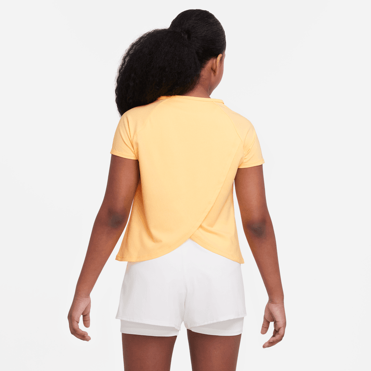 NikeCourt Dri-FIT Victory Genç Kız Çocuk Kısa Kollu Tenis Üstü