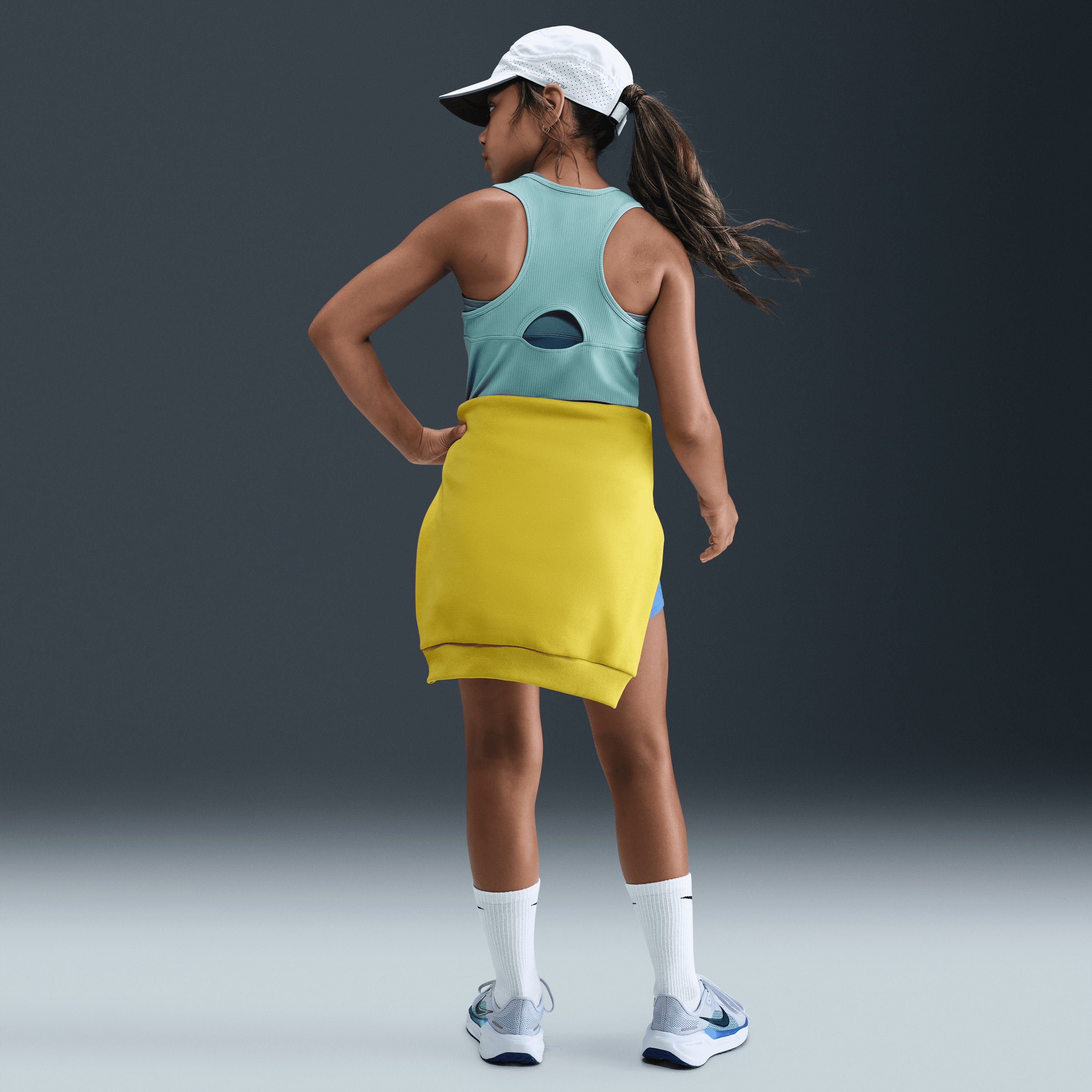 NikeCourt Dri-FIT Victory Genç Kız Çocuk Tenis Üstü