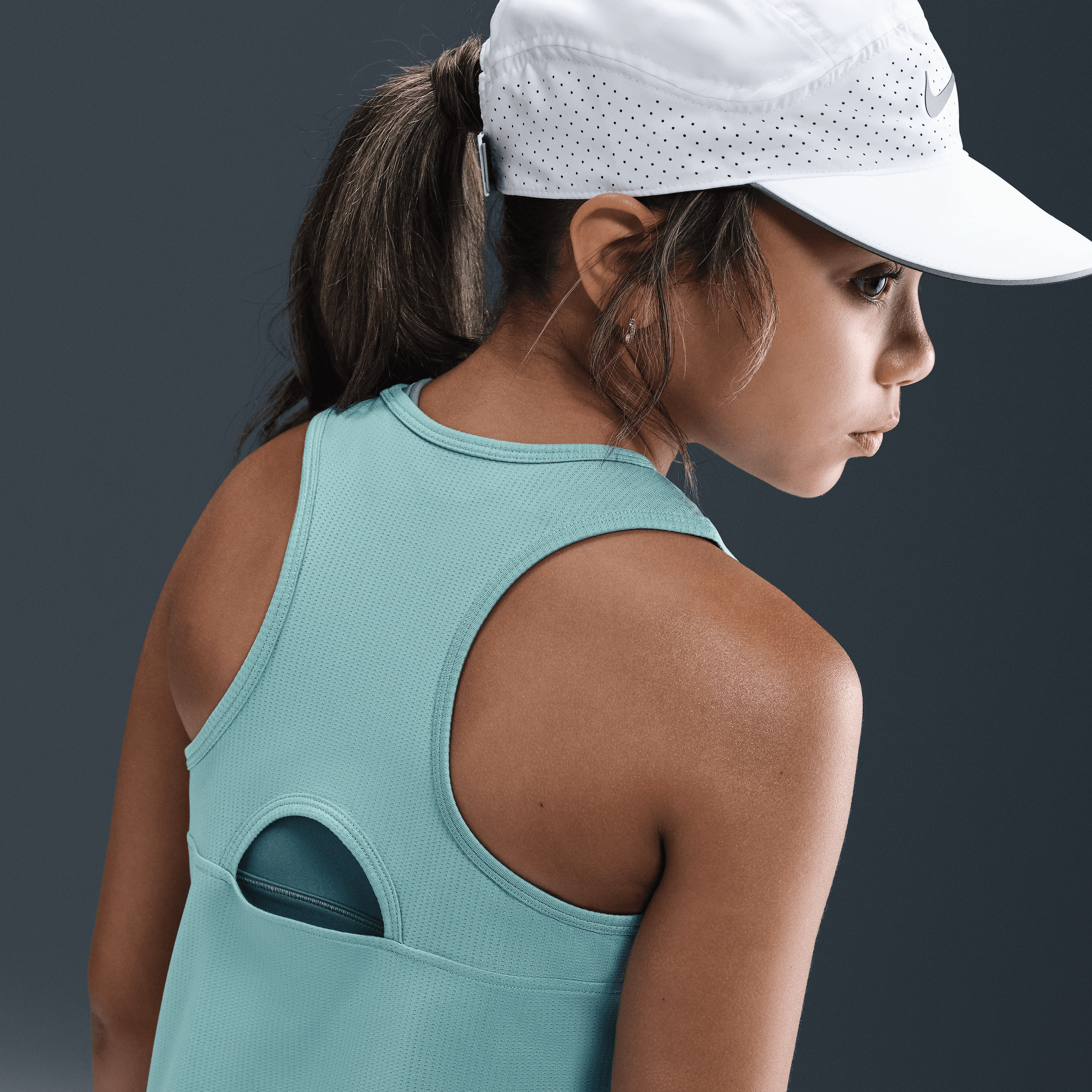 NikeCourt Dri-FIT Victory Genç Kız Çocuk Tenis Üstü