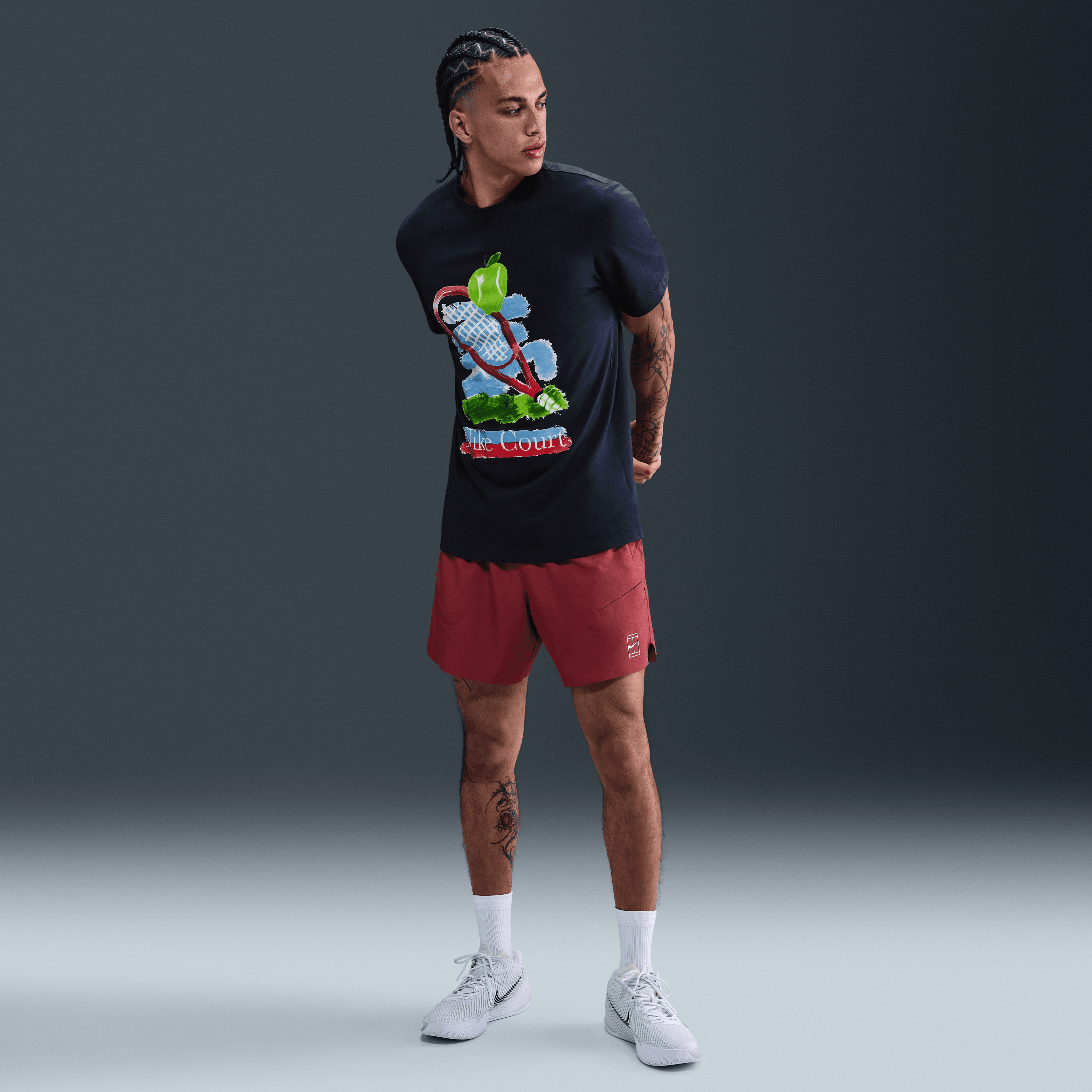 NikeCourt Erkek Tenis Tişörtü