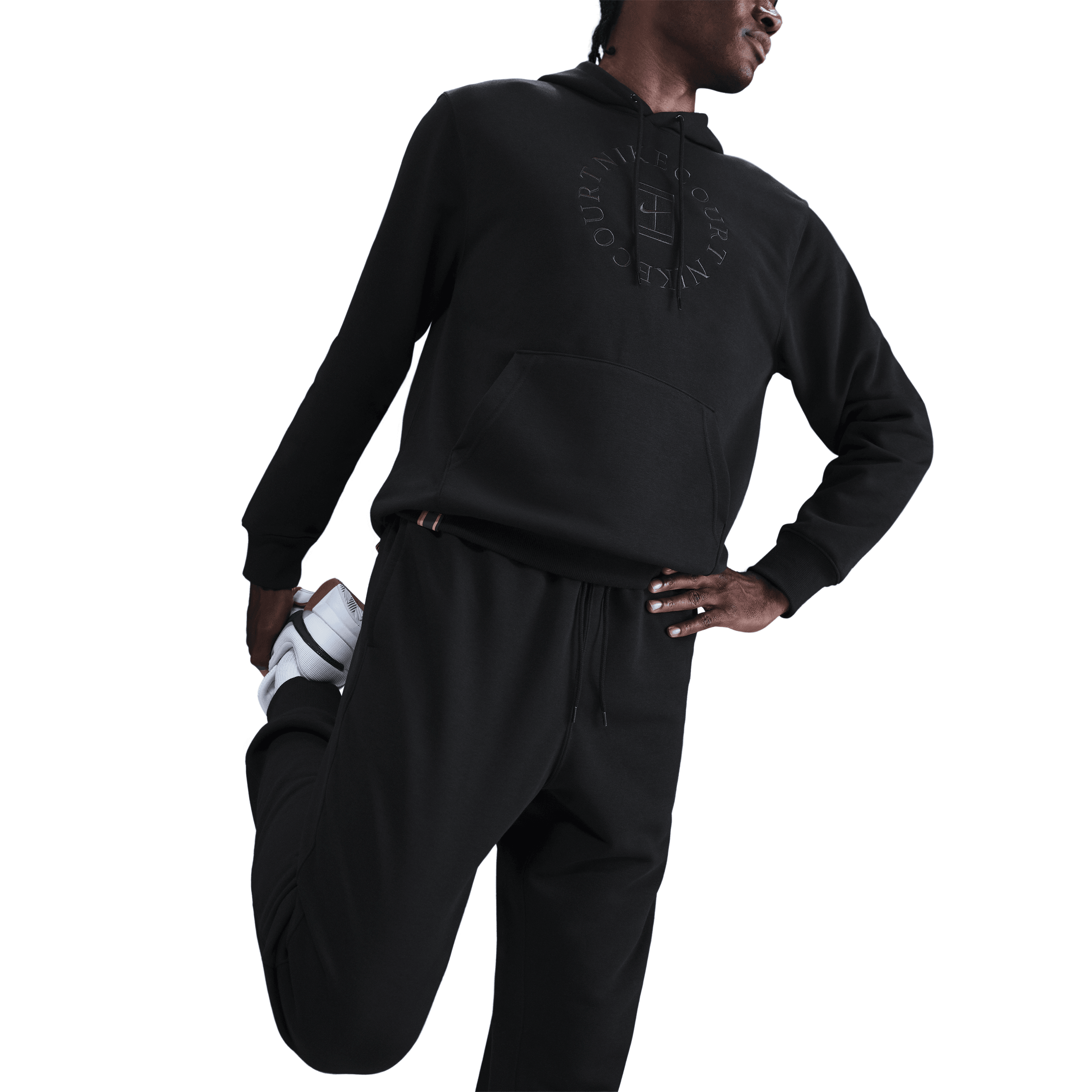 NikeCourt Heritage Dri-FIT Fransız Havlu Kumaşı Erkek Kapüşonlu Tenis Sweatshirt'ü