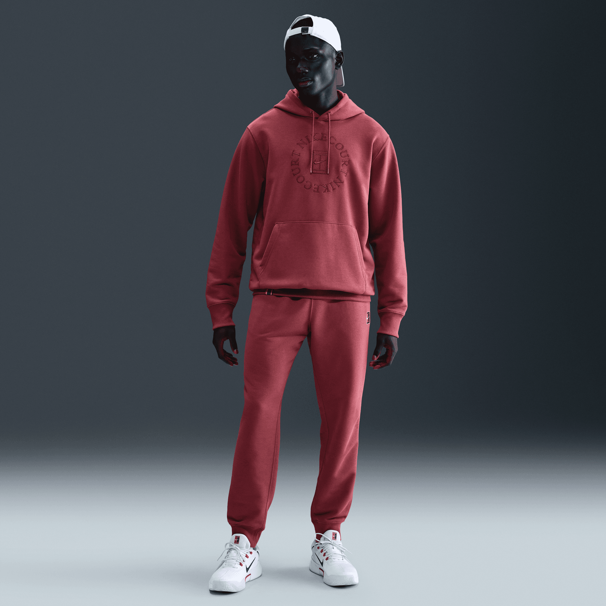 NikeCourt Heritage Dri-FIT Fransız Havlu Kumaşı Erkek Kapüşonlu Tenis Sweatshirt'ü