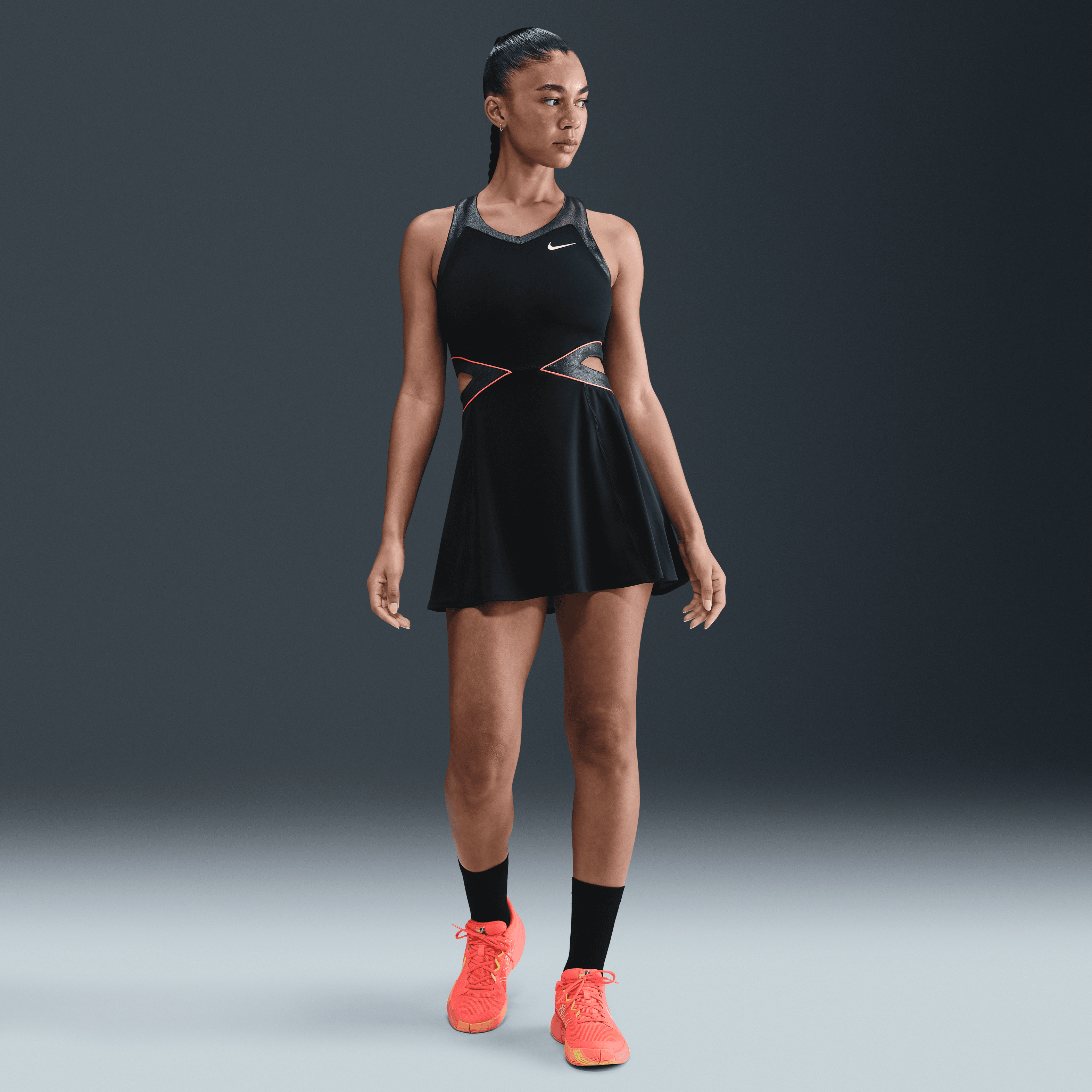 NikeCourt Slam Dri-FIT Kadın Tenis Elbisesi