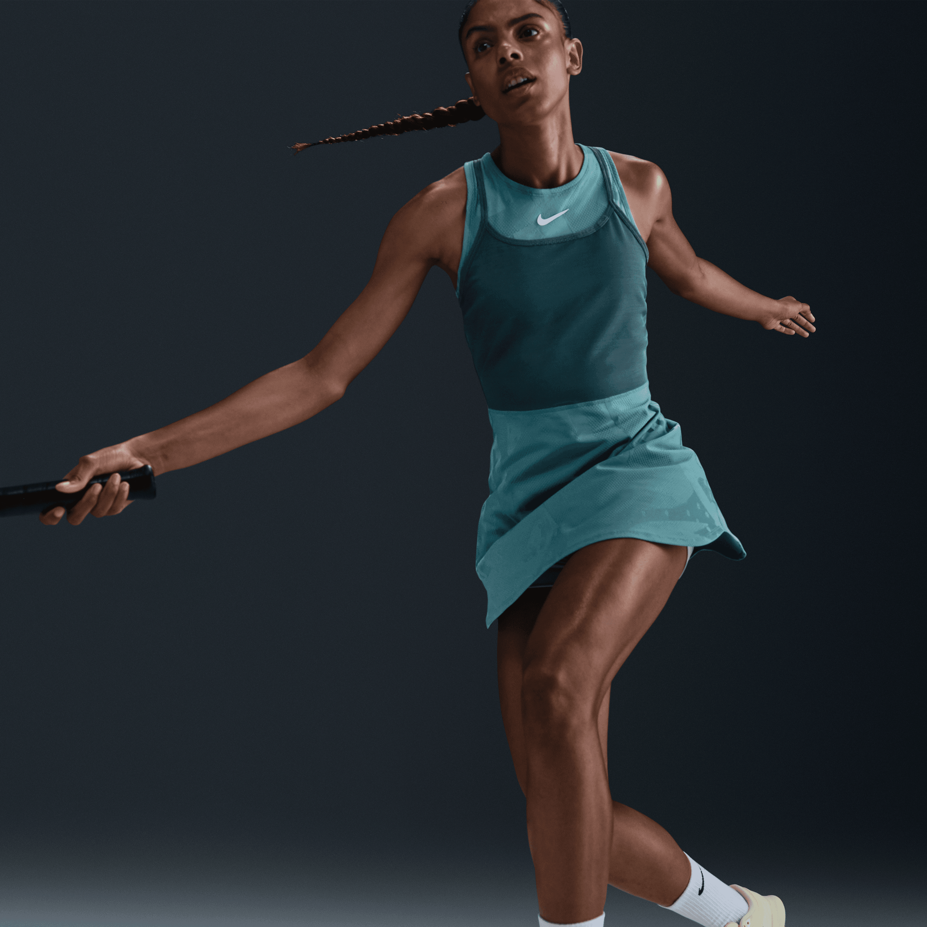 NikeCourt Slam Dri-FIT Kadın Tenis Elbisesi
