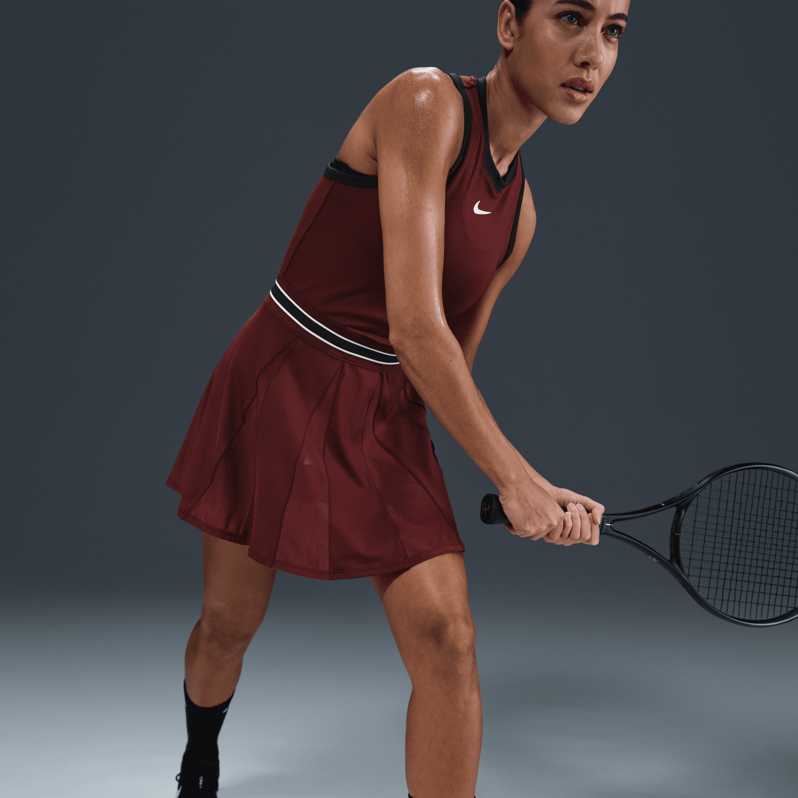 NikeCourt Slam Dri-FIT Kadın Tenis Elbisesi