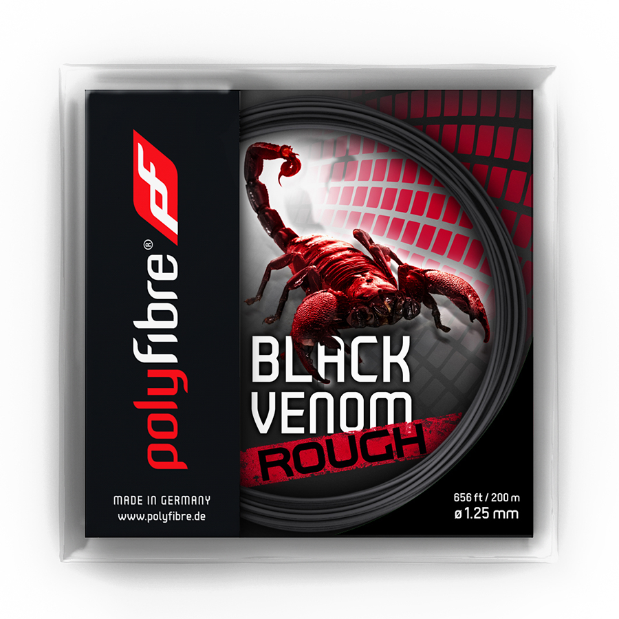 Polyfibre Black Venom Rough 12.2m 1.30mm Set Kordaj Teli
