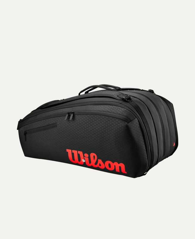 Wilson Tenis Çantası Clash V3 15PK Raket Bag Black/Infrared