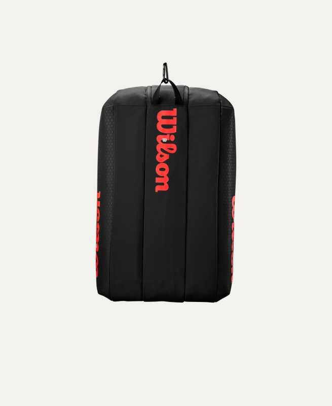 Wilson Tenis Çantası Clash V3 15PK Raket Bag Black/Infrared