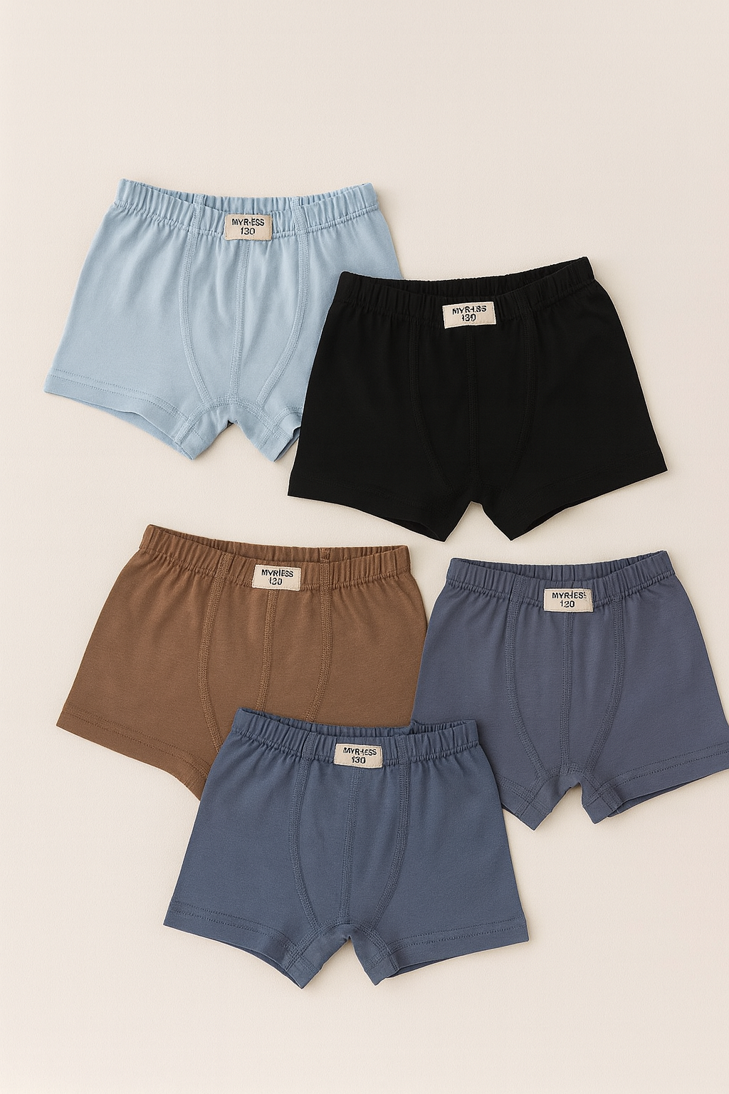12503G1069 5PCK BASIC ERKEK ÇOCUK BOXER - E-2607 ÇOK RENKLİ