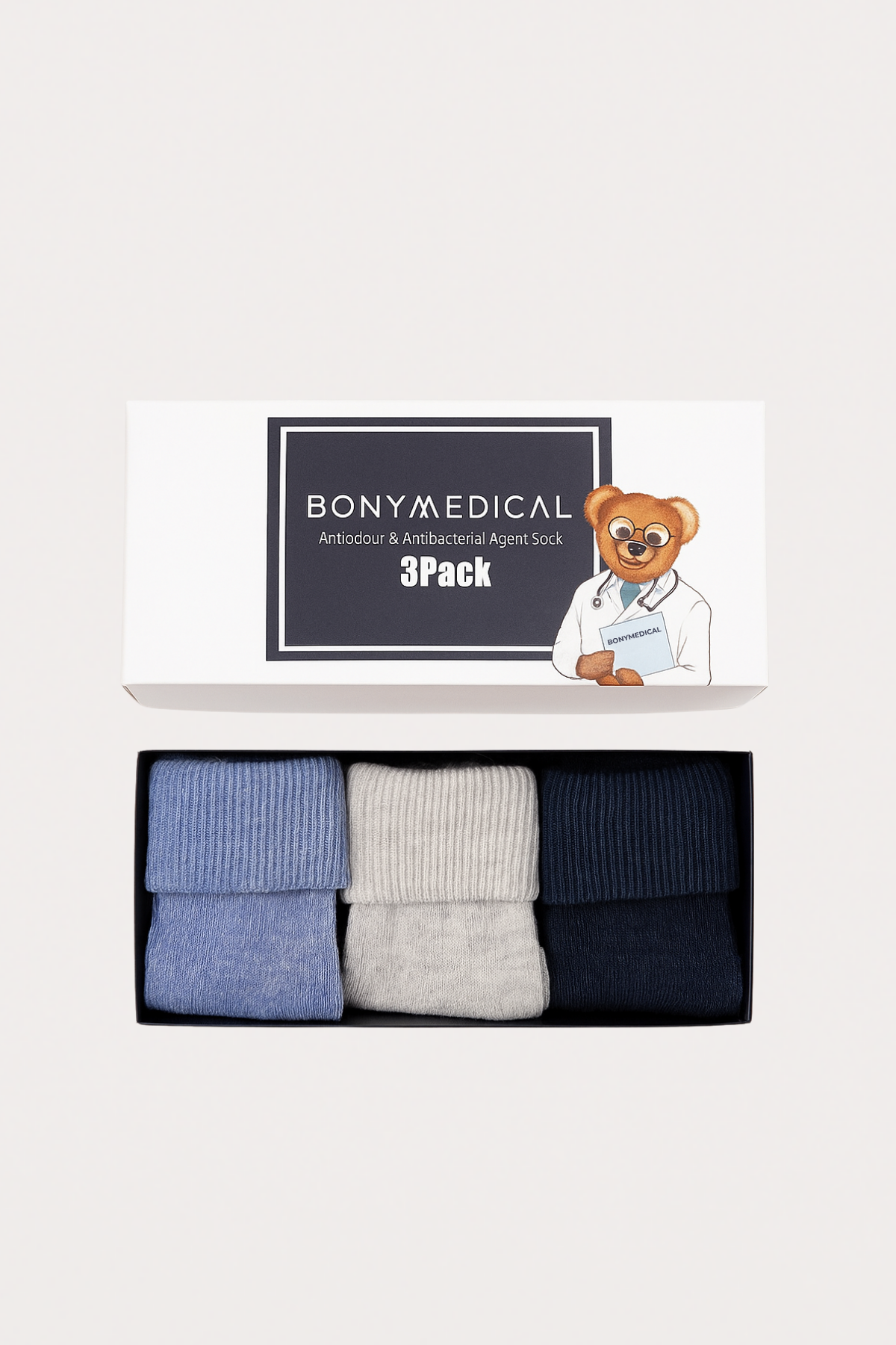 Bebek 3lü Medikal Kutulu Soket Çorap