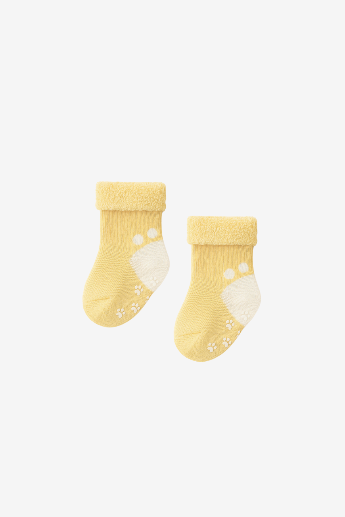 Baby 3-Piece Towel Sock Set Blue-White-Yellow