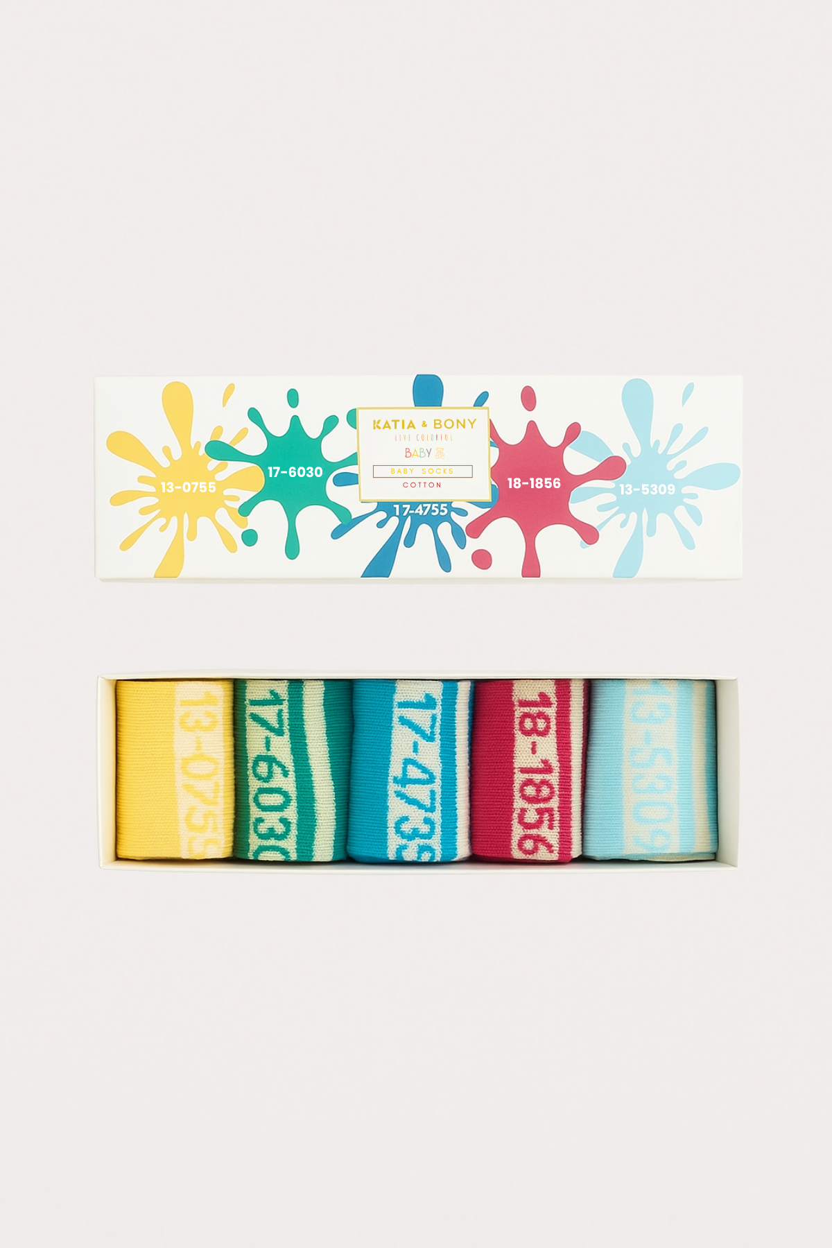 Baby 5-Piece Pantone Color Boxed Ankle Socks