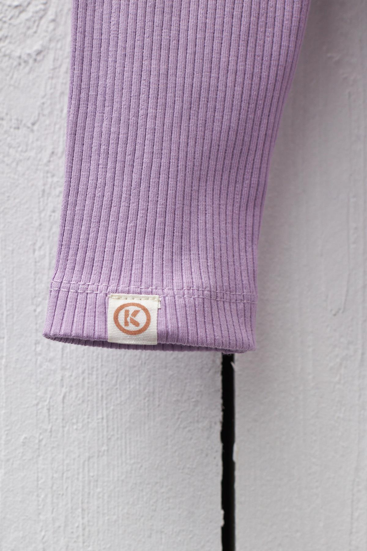 Fitilli Basıc Çocuk Tayt Lila