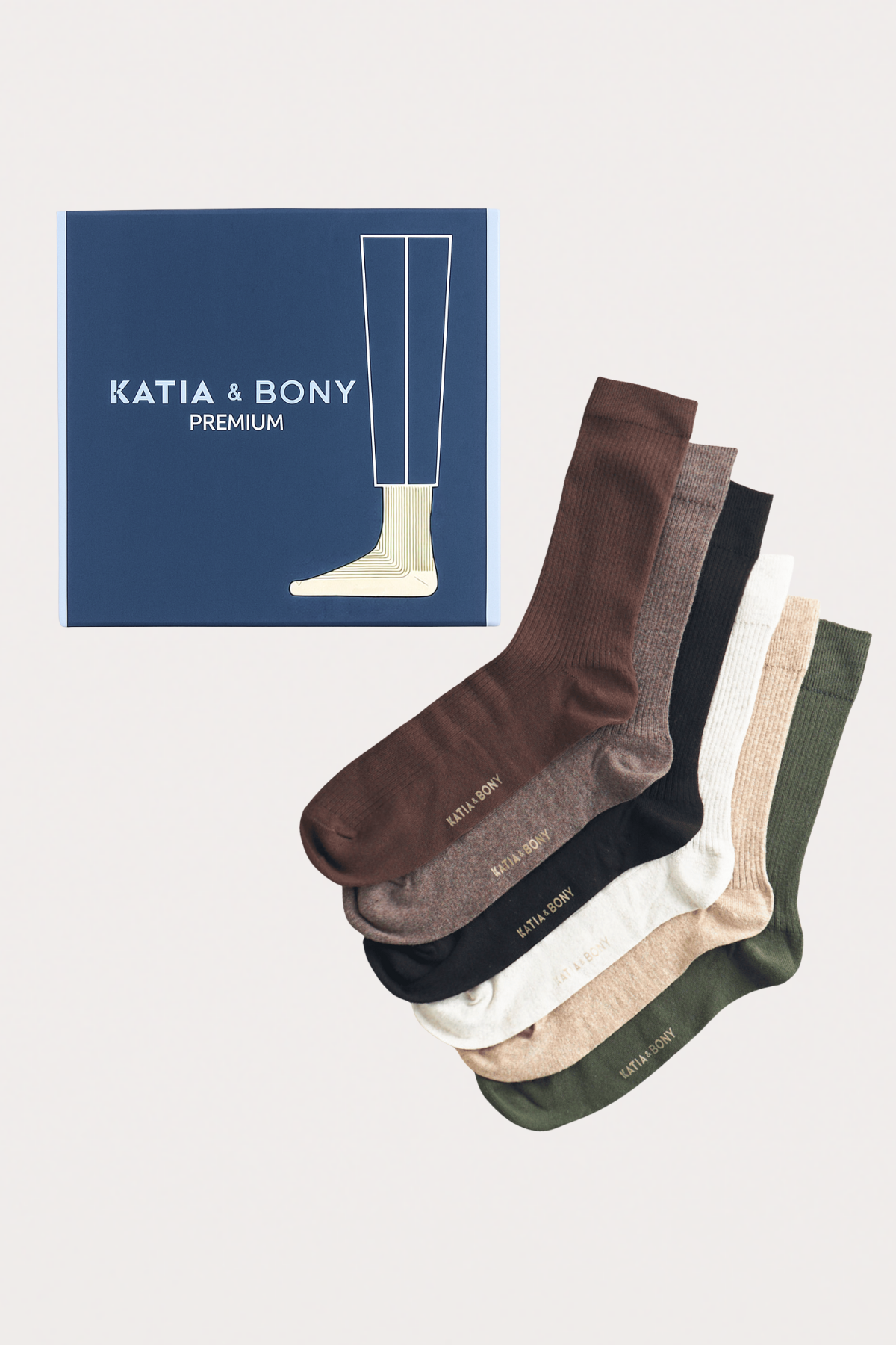 	Erkek 6lı Paket Kutulu Premium Soket Çorap Kahverengi Mix