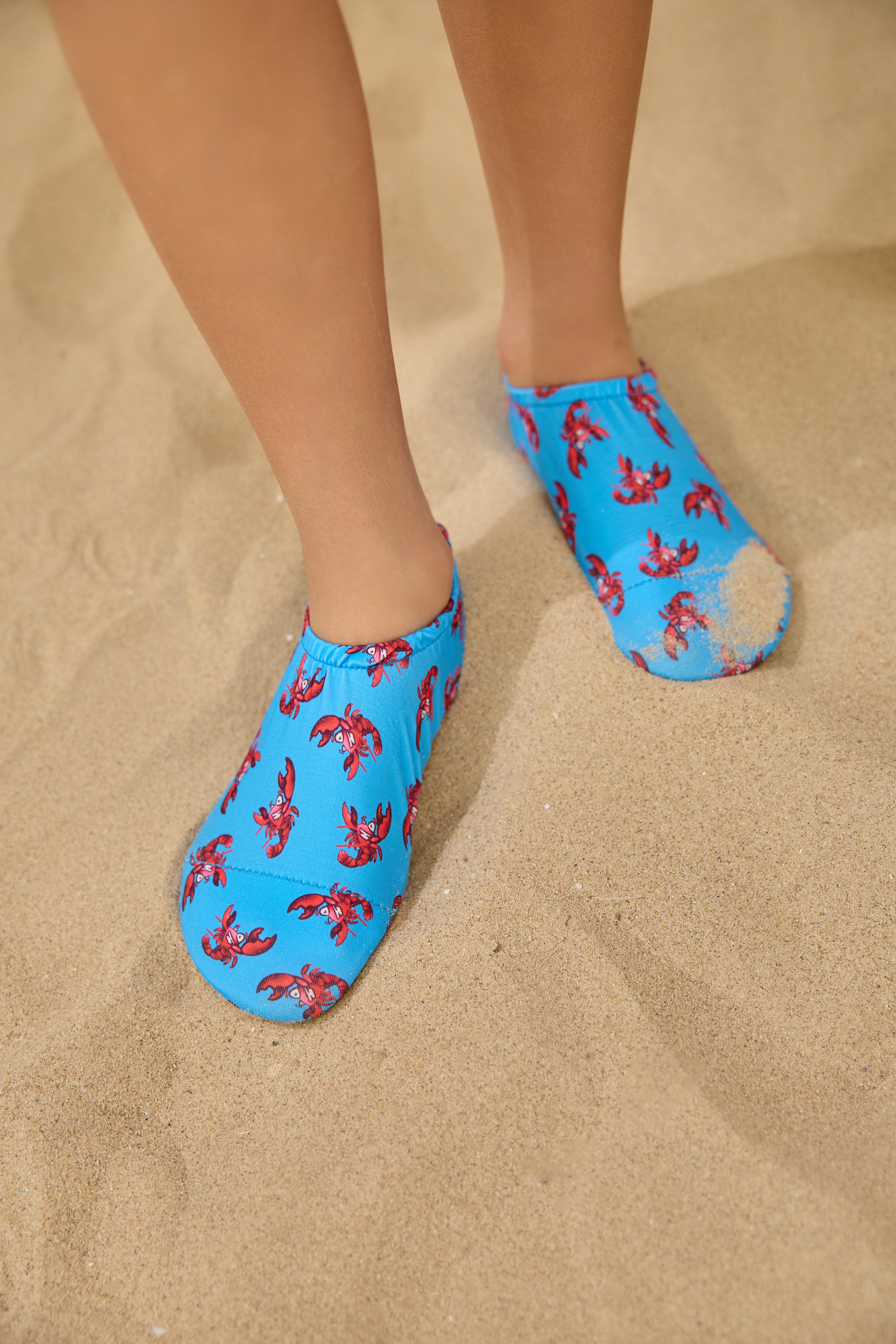 Boys Blue Lobster Patterned Water Shoes