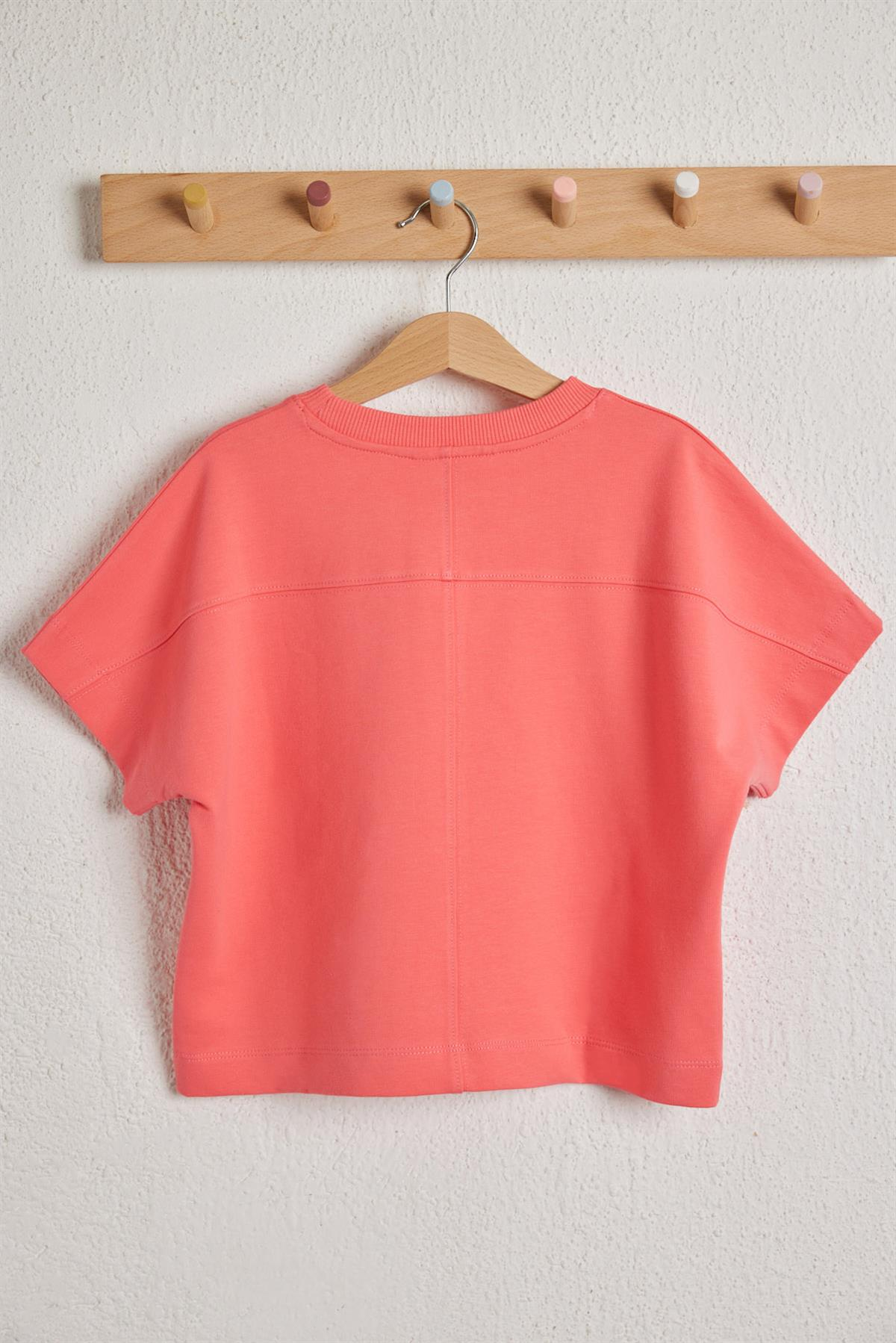 Fun Giraffe Girls T-shirt Pink