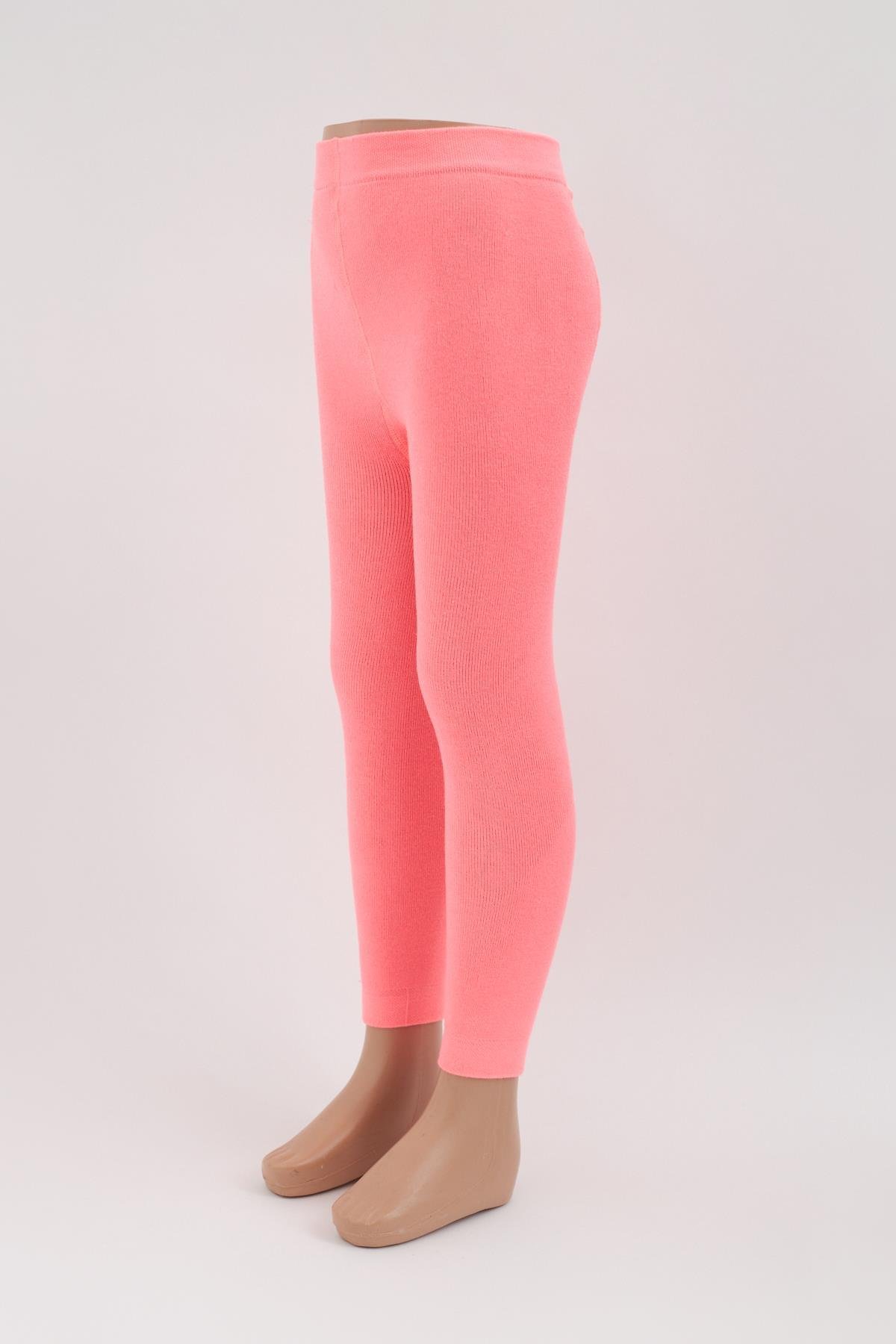 Towel Lined Childrens Leggings Pink VIOLET