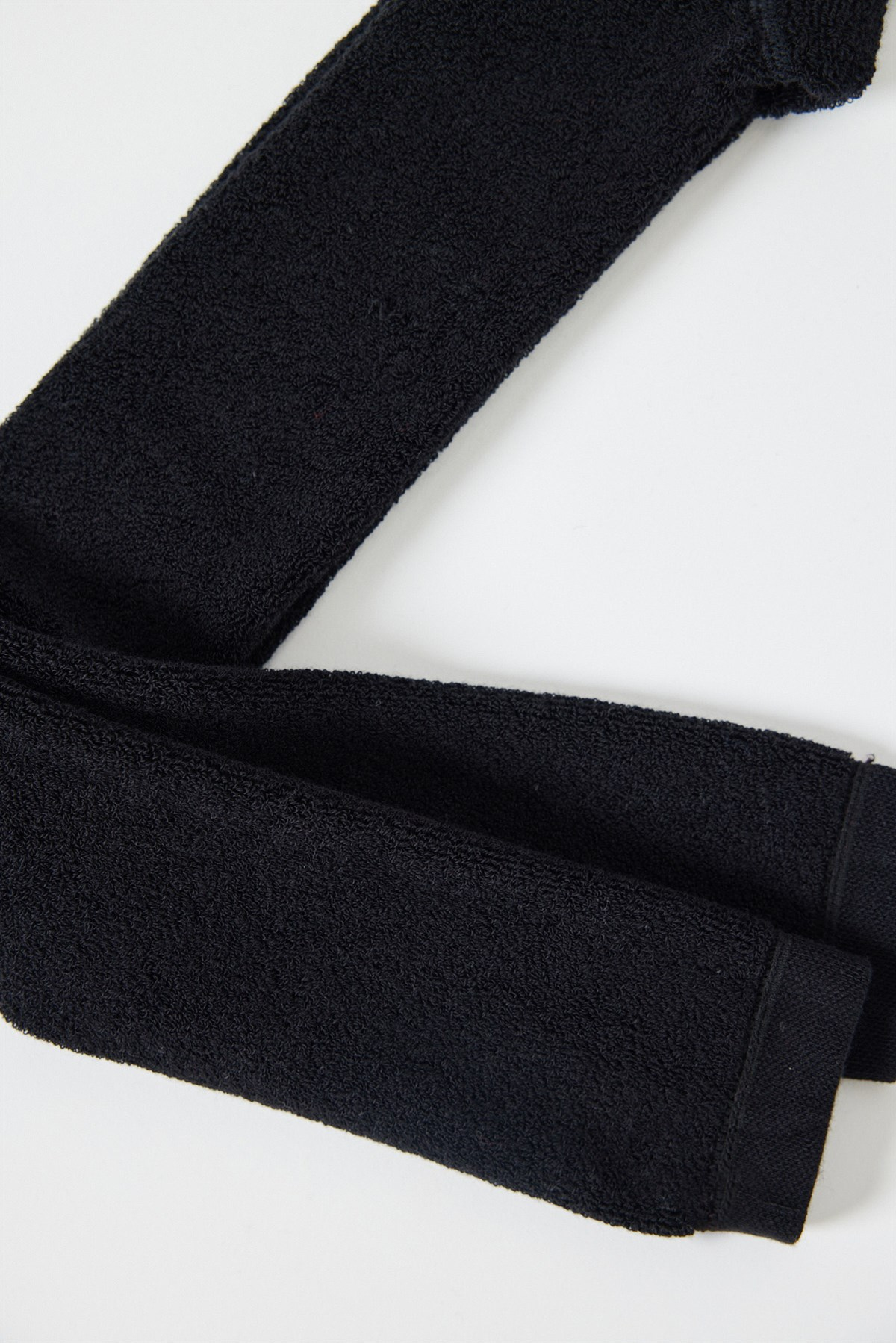 Towel Lined Childrens Leggings Black