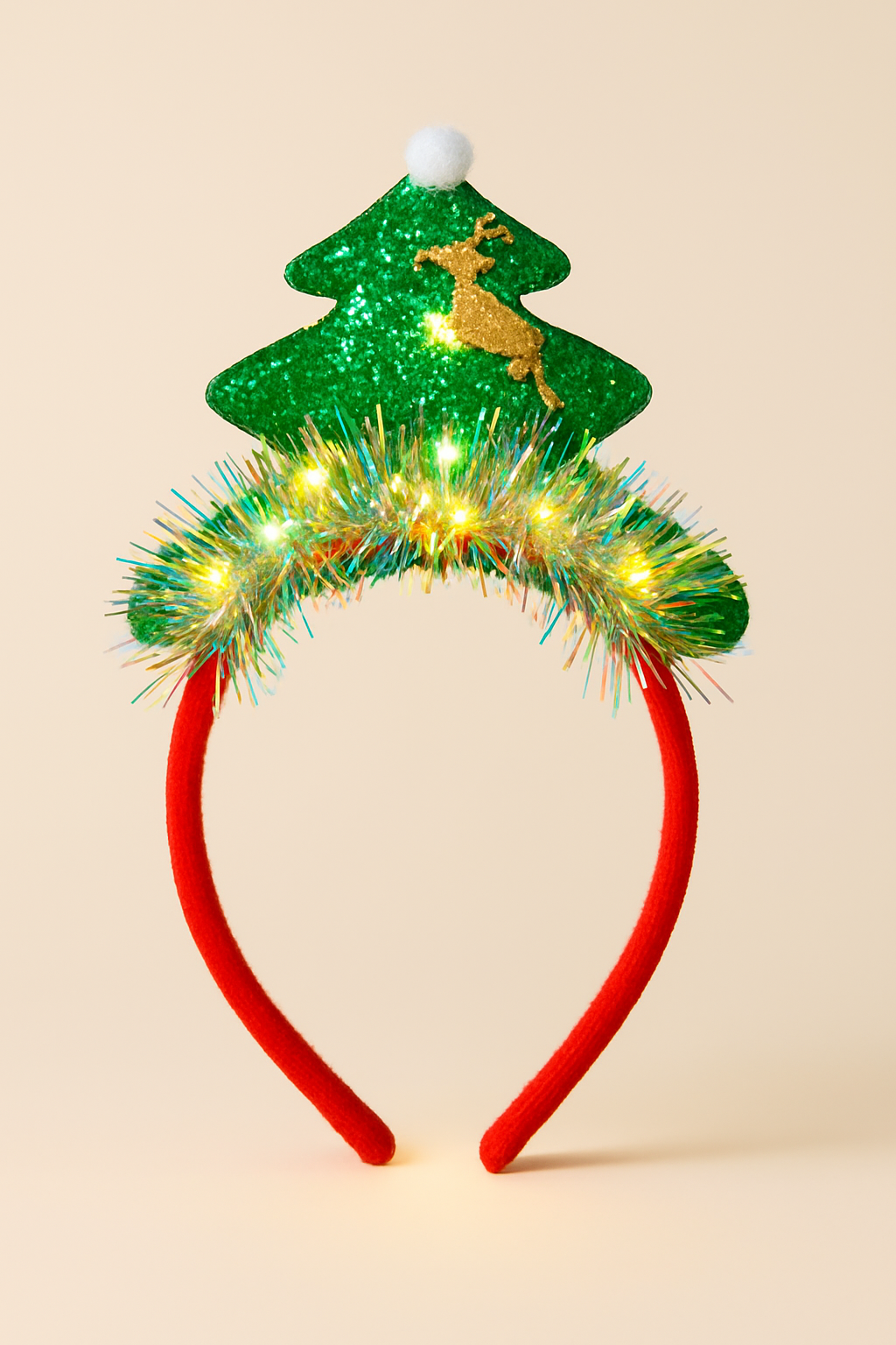 Işıklı Yılbaşı Aksesuarlı Taç