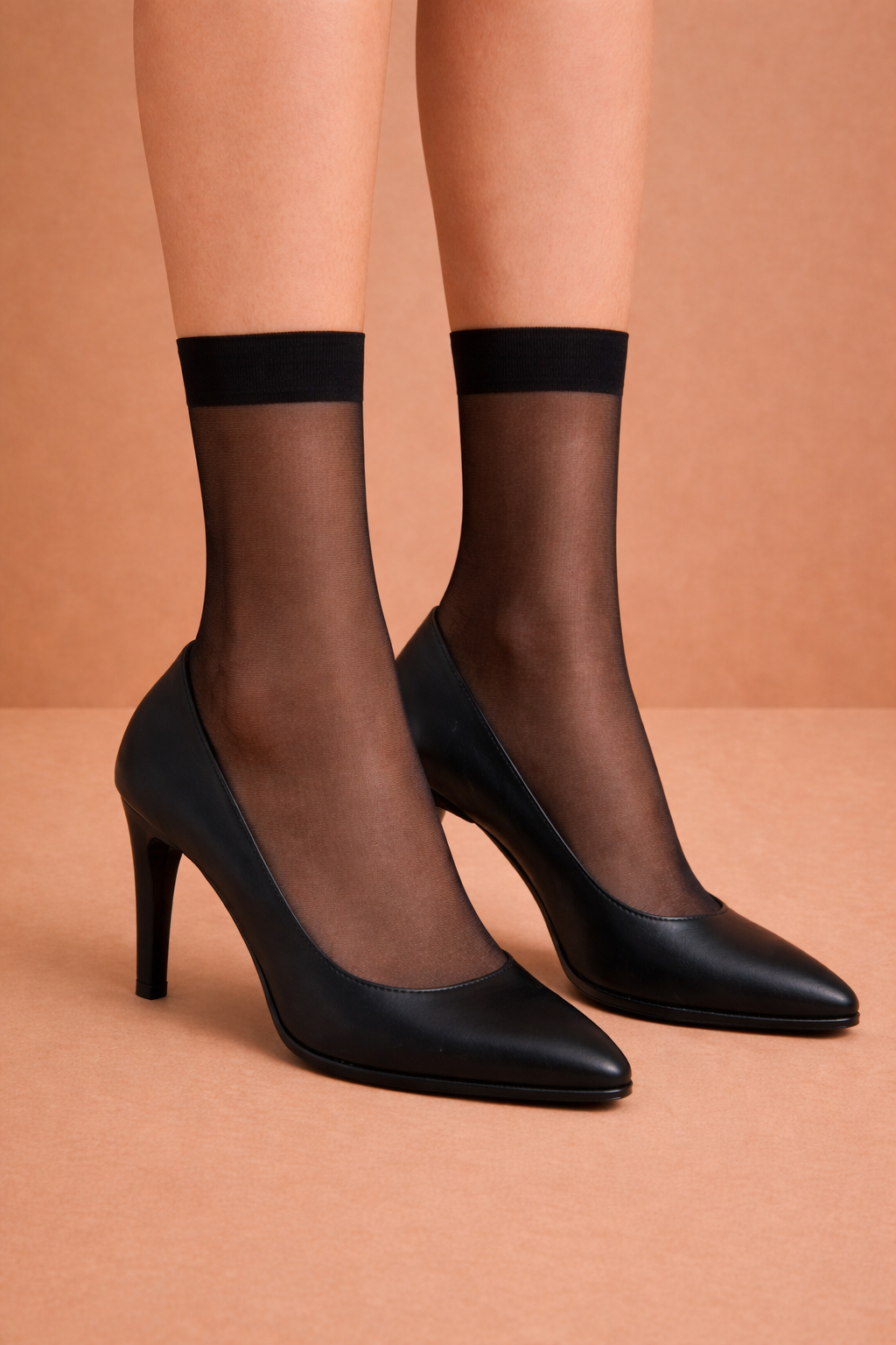 Kadın 15 Denye Soket Çorap Siyah