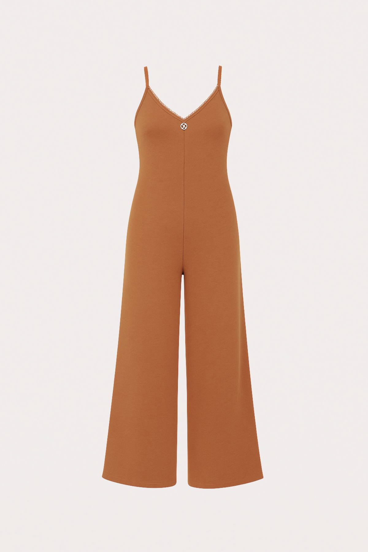 Kadın Askılı Tulum Gecelik Moka