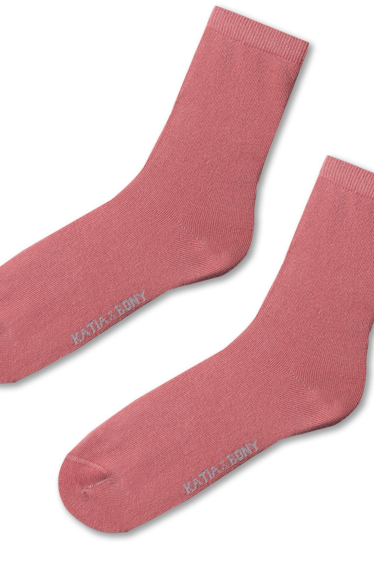 Kadın Family Basic Soket Çorap Gül Pembe