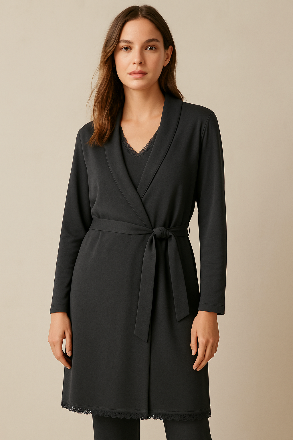 Kadın Silver Sabahlık Antrasit