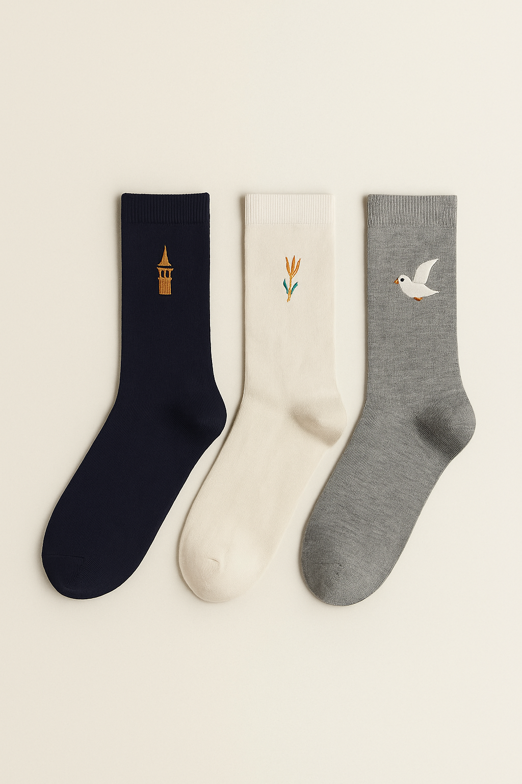 Özel İstanbul Koleksiyonu Kutulu 3lü Şehir İkonları Unisex Çorap Seti