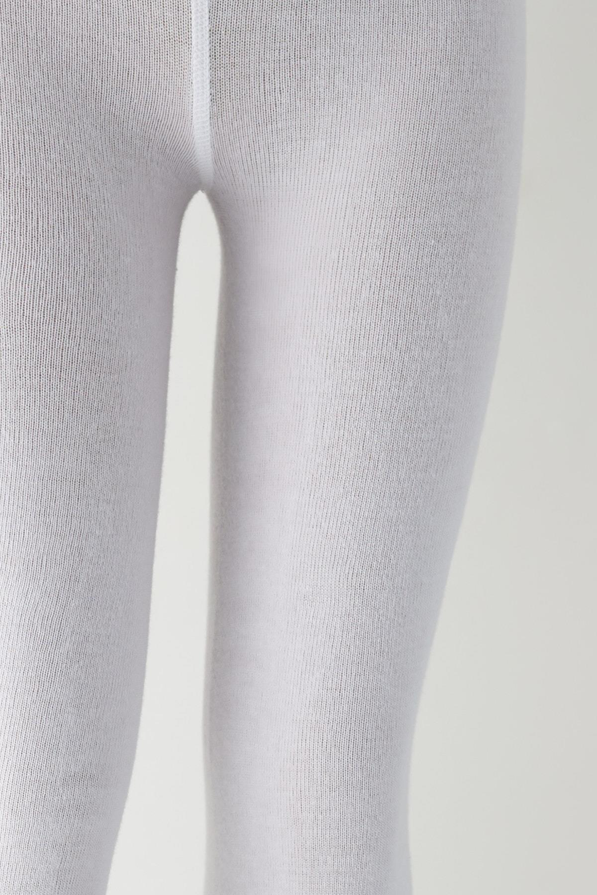 Cotton Childrens Tights White