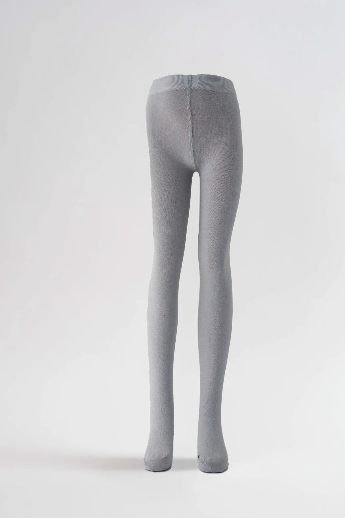 Cotton Childrens Tights Gray