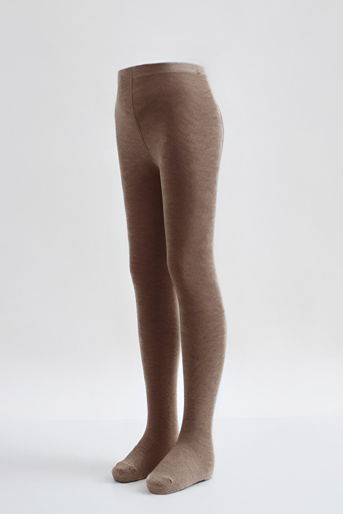 Pamuklu Bebek  Külotlu Çorap Kahverengi Melanj