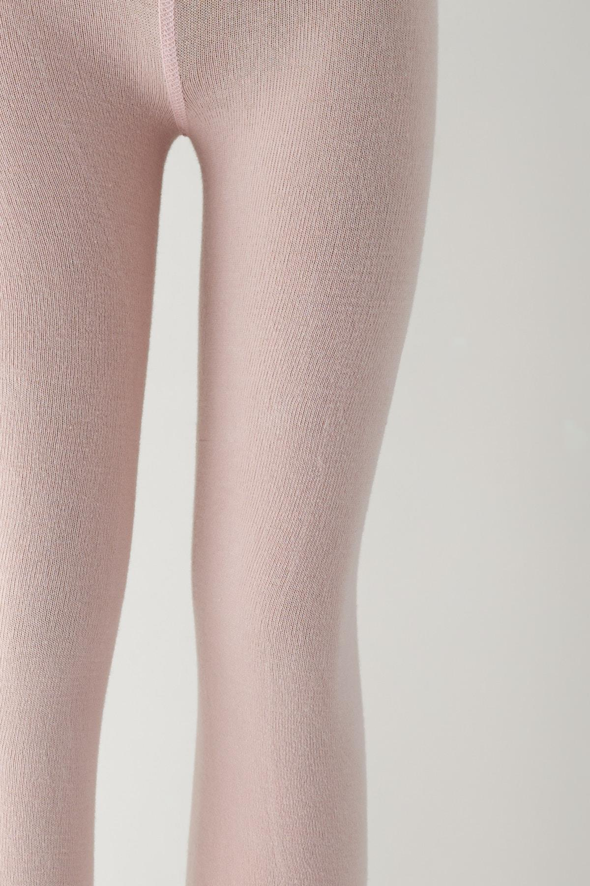 Cotton Childrens Leggings Light Pink