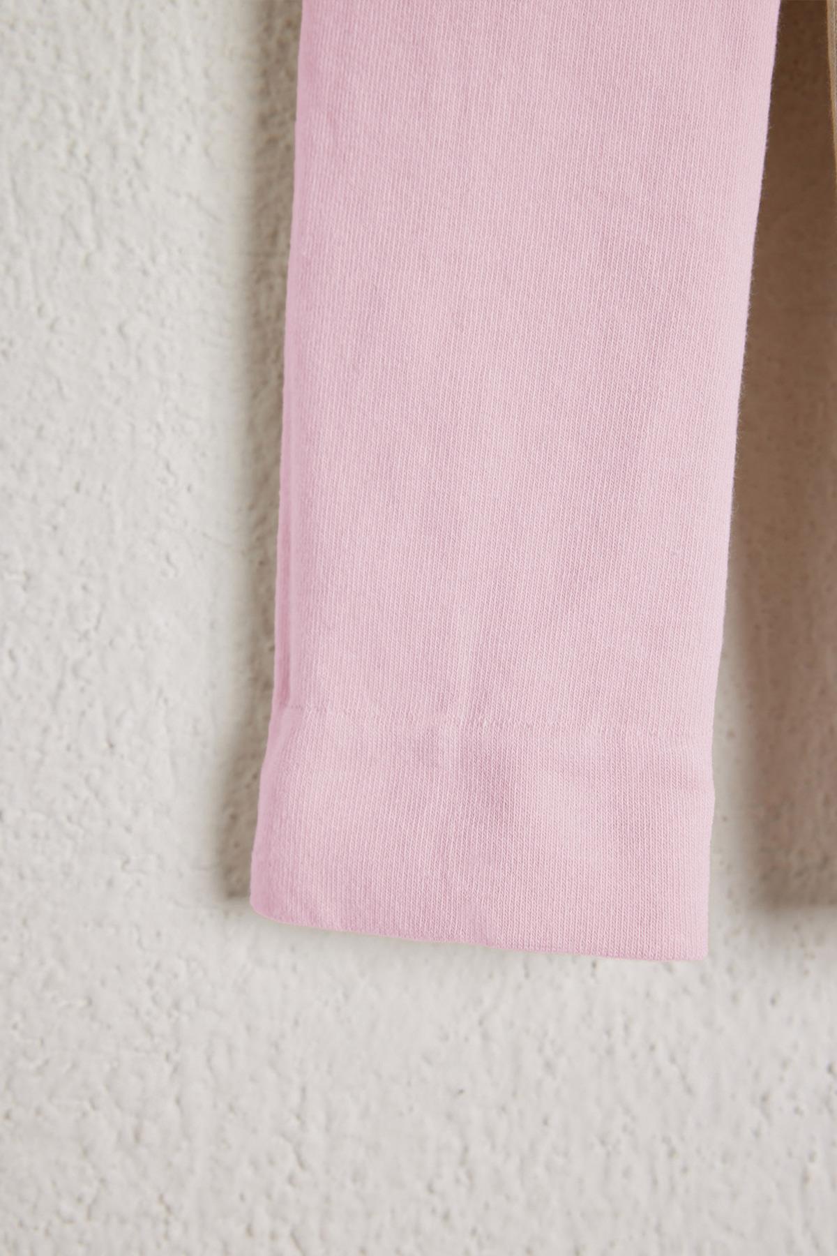 Pamuklu Çocuk Tayt Pantolon Pembe