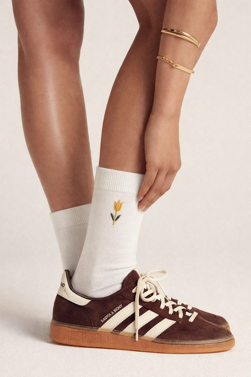 Unisex İstanbul Soket Çorap Ekru