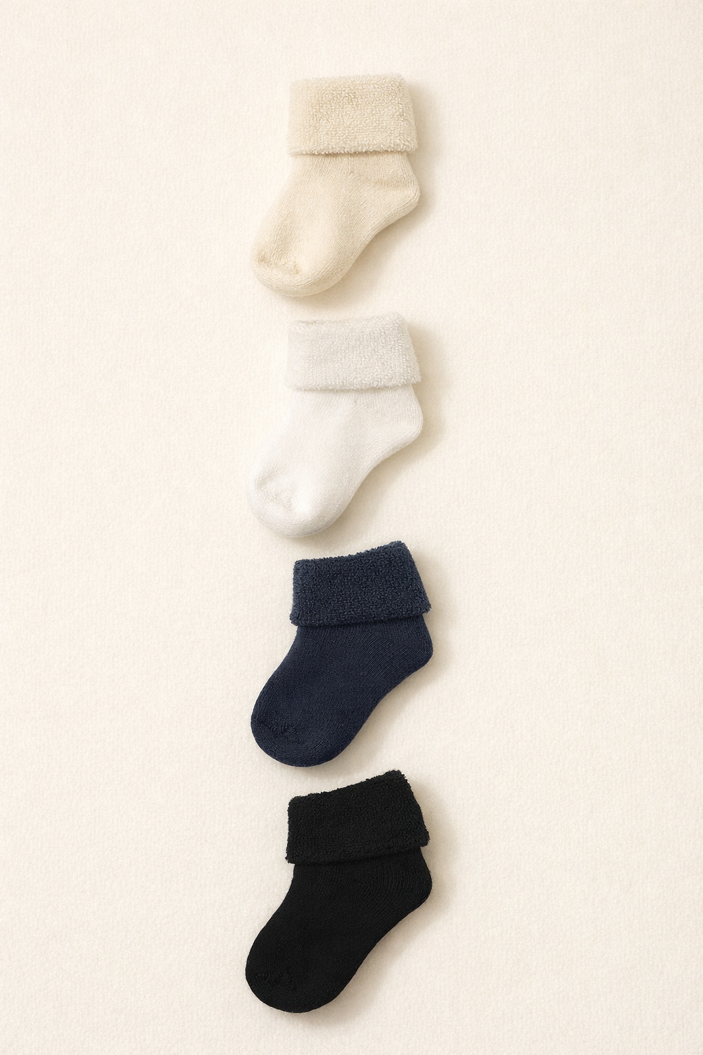  Bebek 4'lü Havlu Soket Çorap Lacivert Mix
