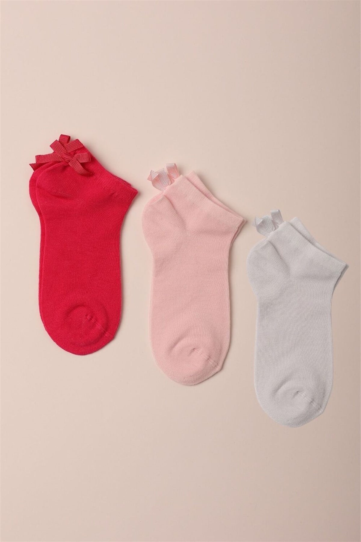 12201K2008 3PCK SOFT BAMBOO GIRLS STEP SOCKS-