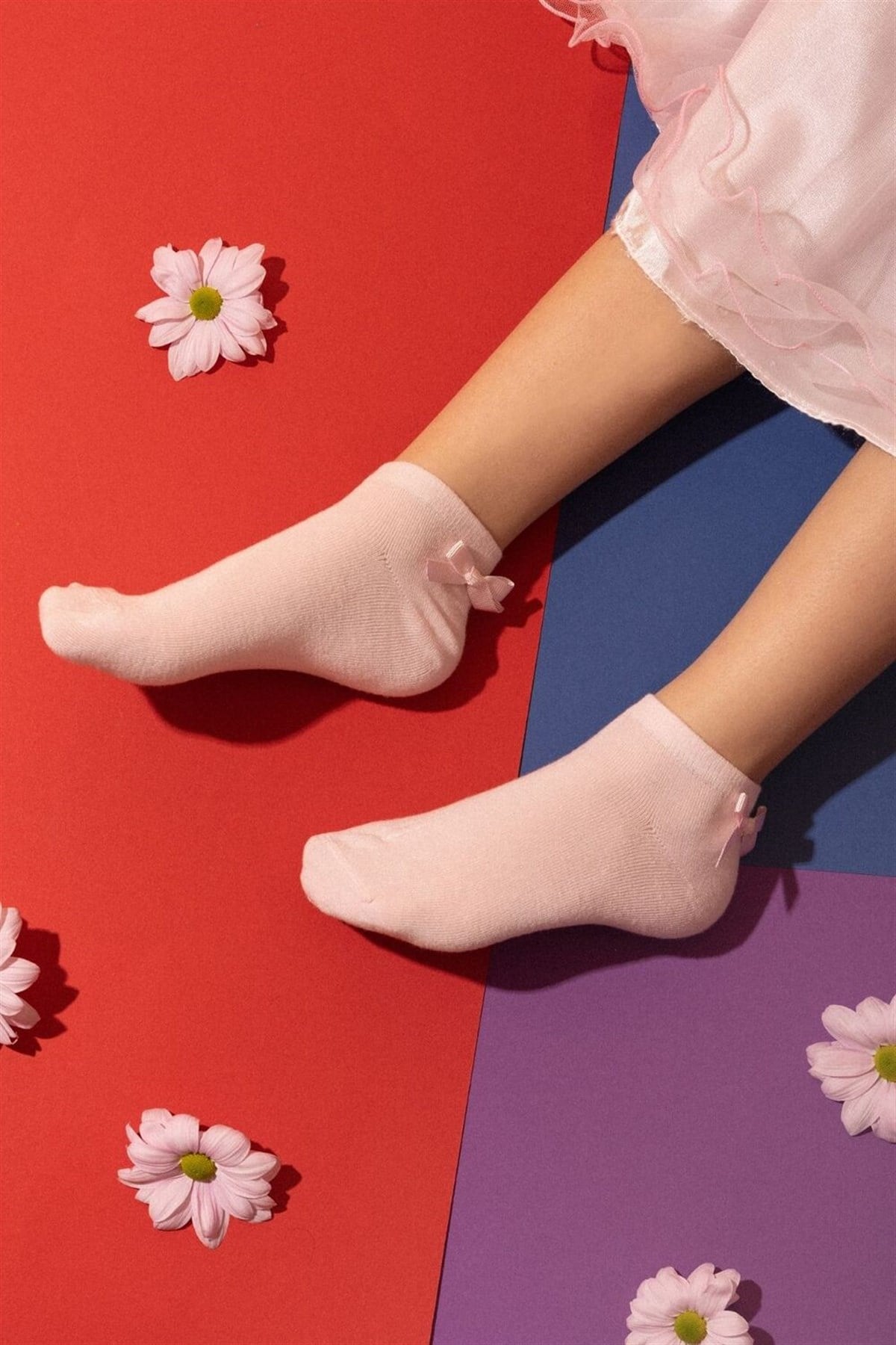 12201K2008 3PCK SOFT BAMBOO GIRLS STEP SOCKS-