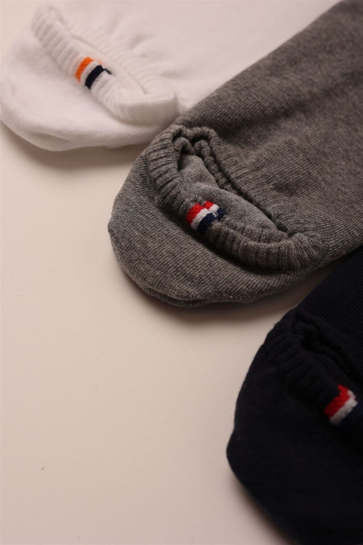 12201M4012 3PCK SUPER SLEEPY MEN STEP SOCKS-Beyaz/Lacivert/GREY